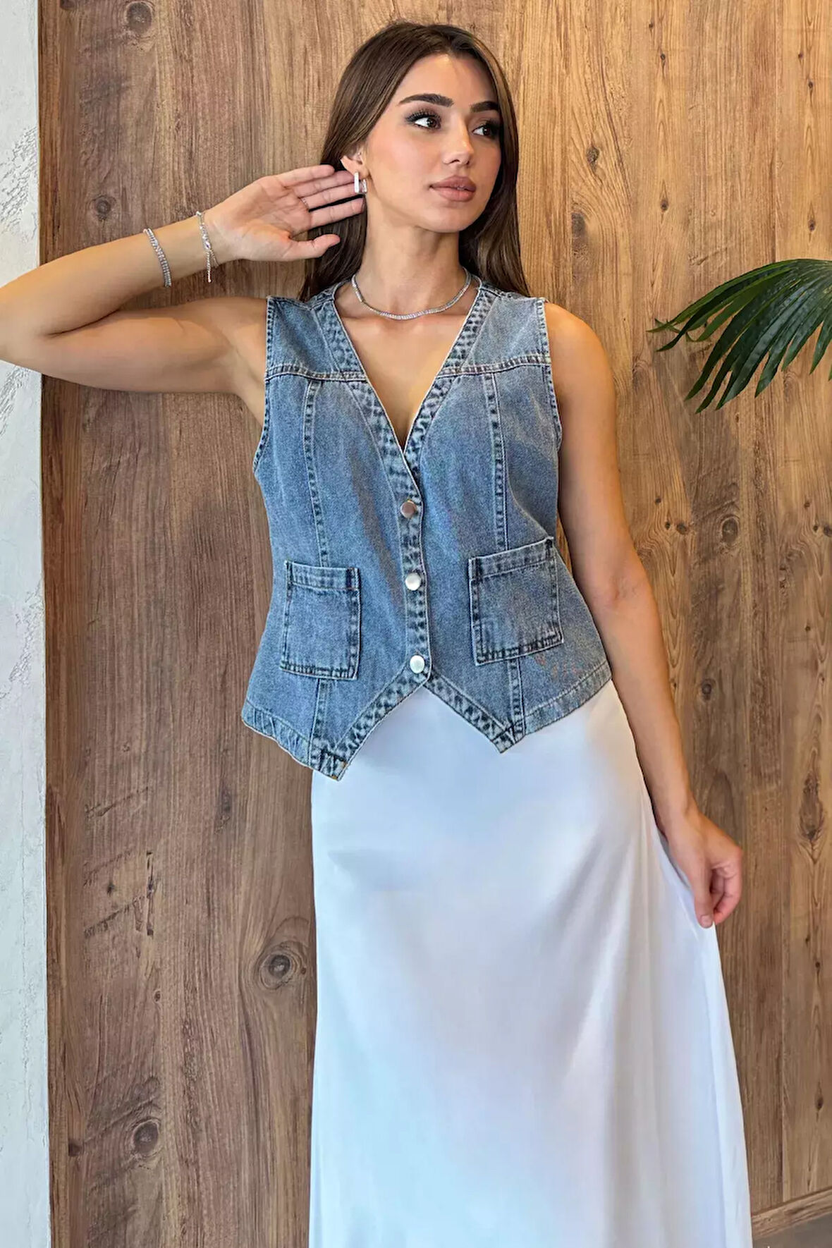 Cepli Kot Jean Yelek