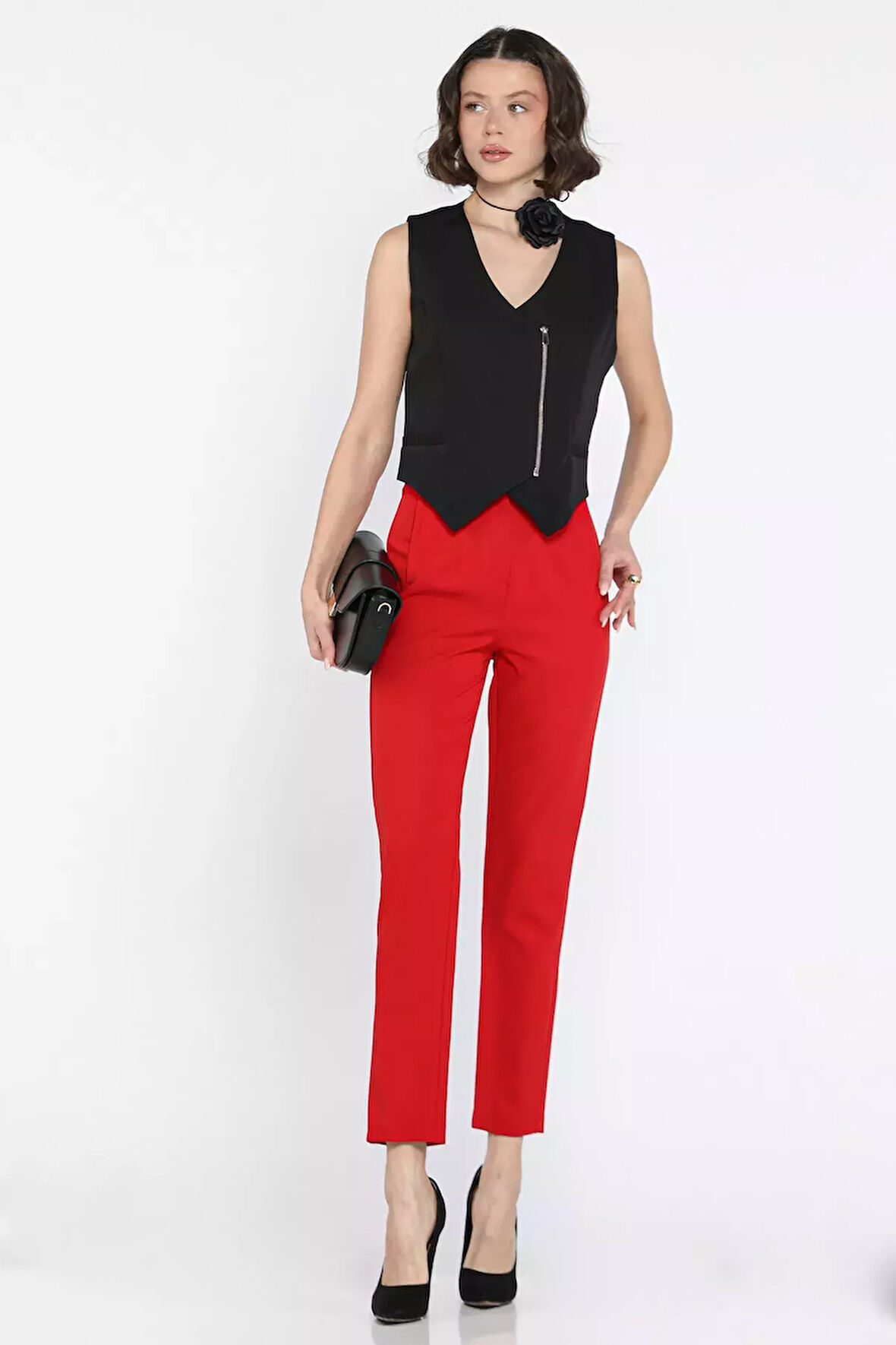 Kadın Boru Paça Pantolon