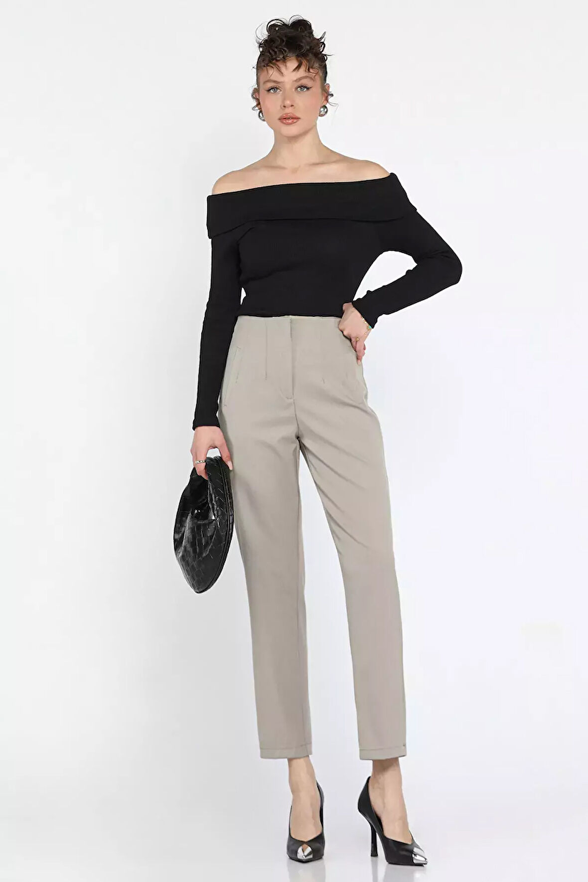 Kadın Yüksek Bel Pantolon