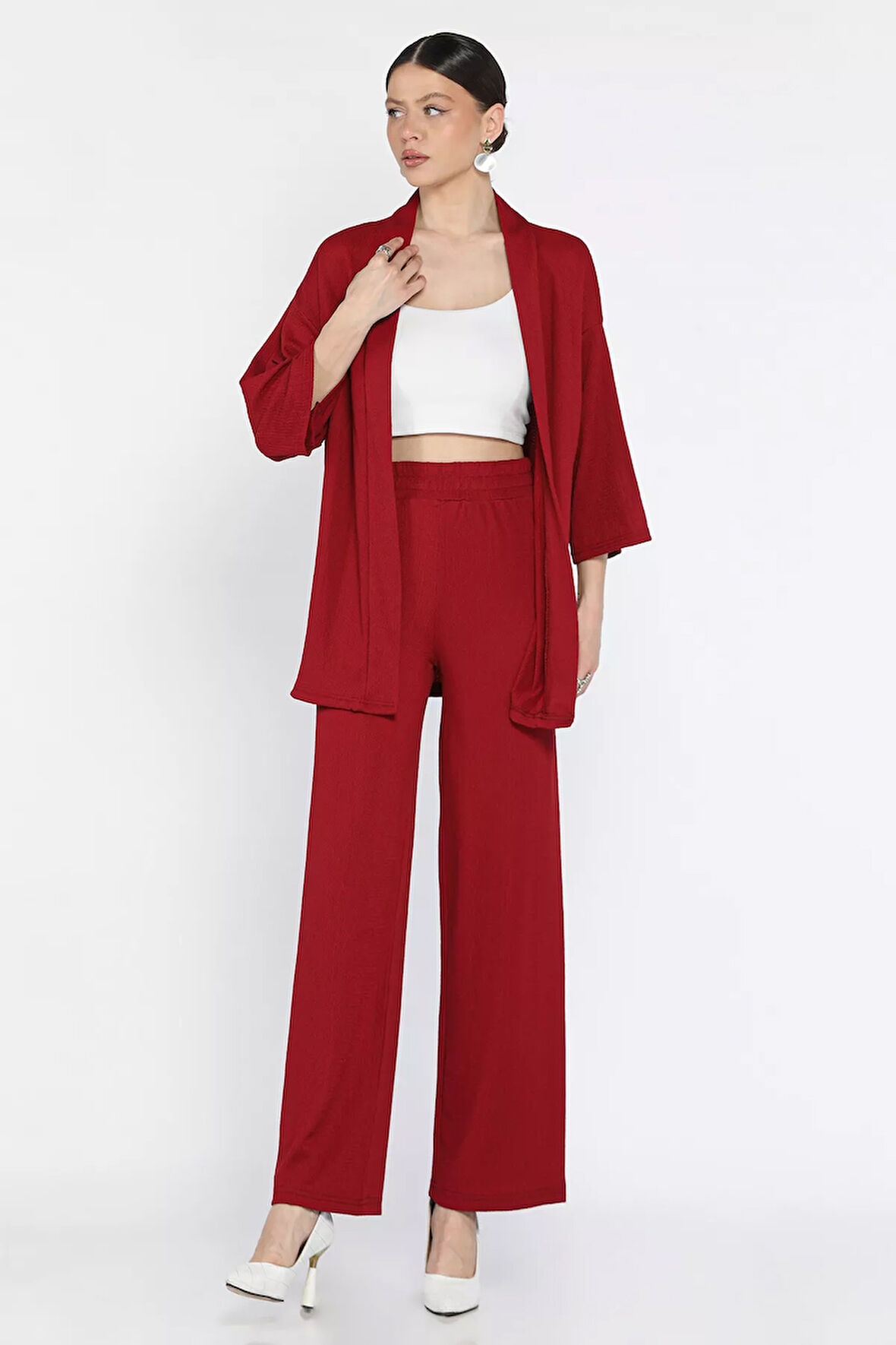 Kadın Kimono Pantolon İkili Takım
