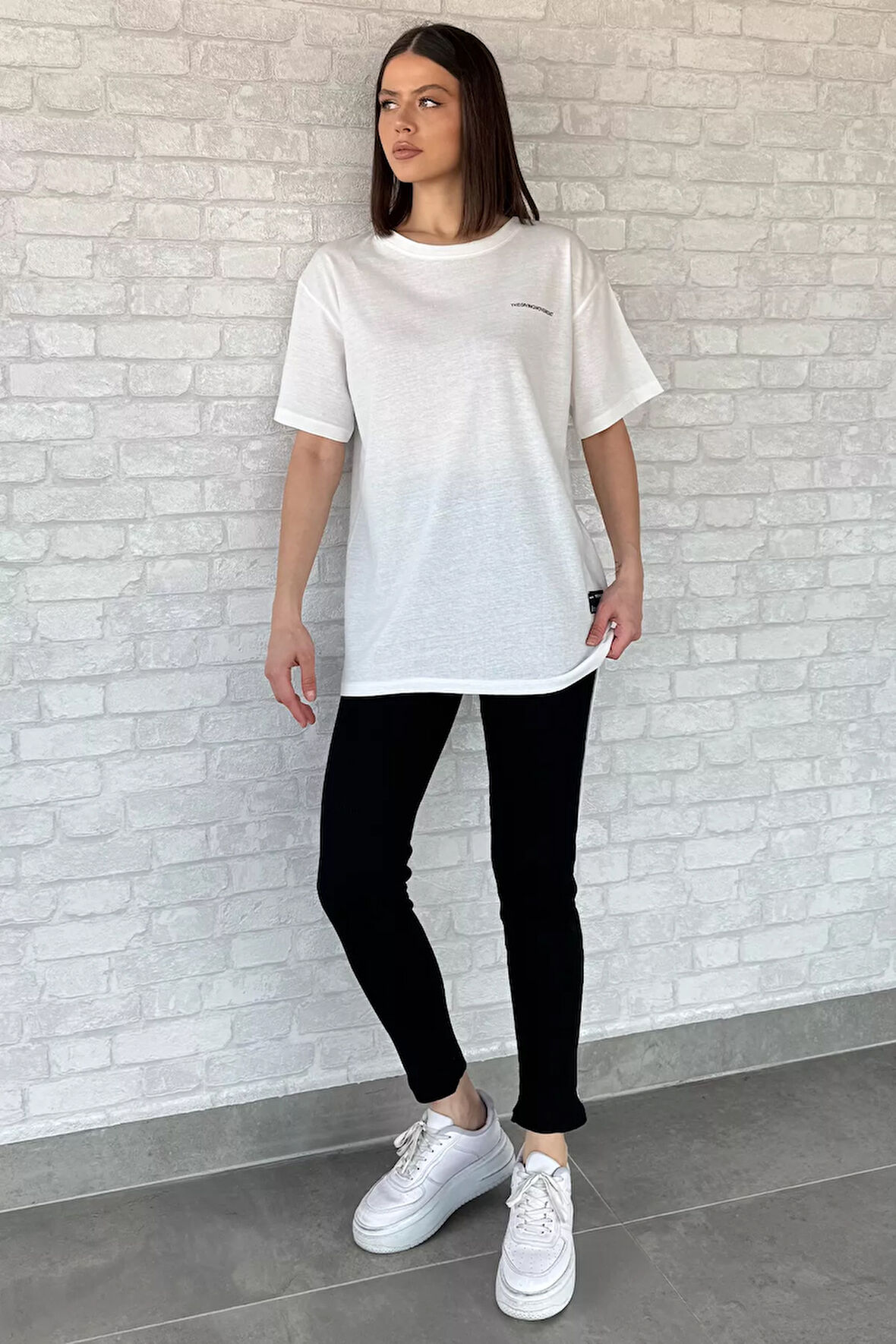 Kadın Bisiklet Yaka Tişört Tayt İkili Takım (m-l-xl Uyumludur)