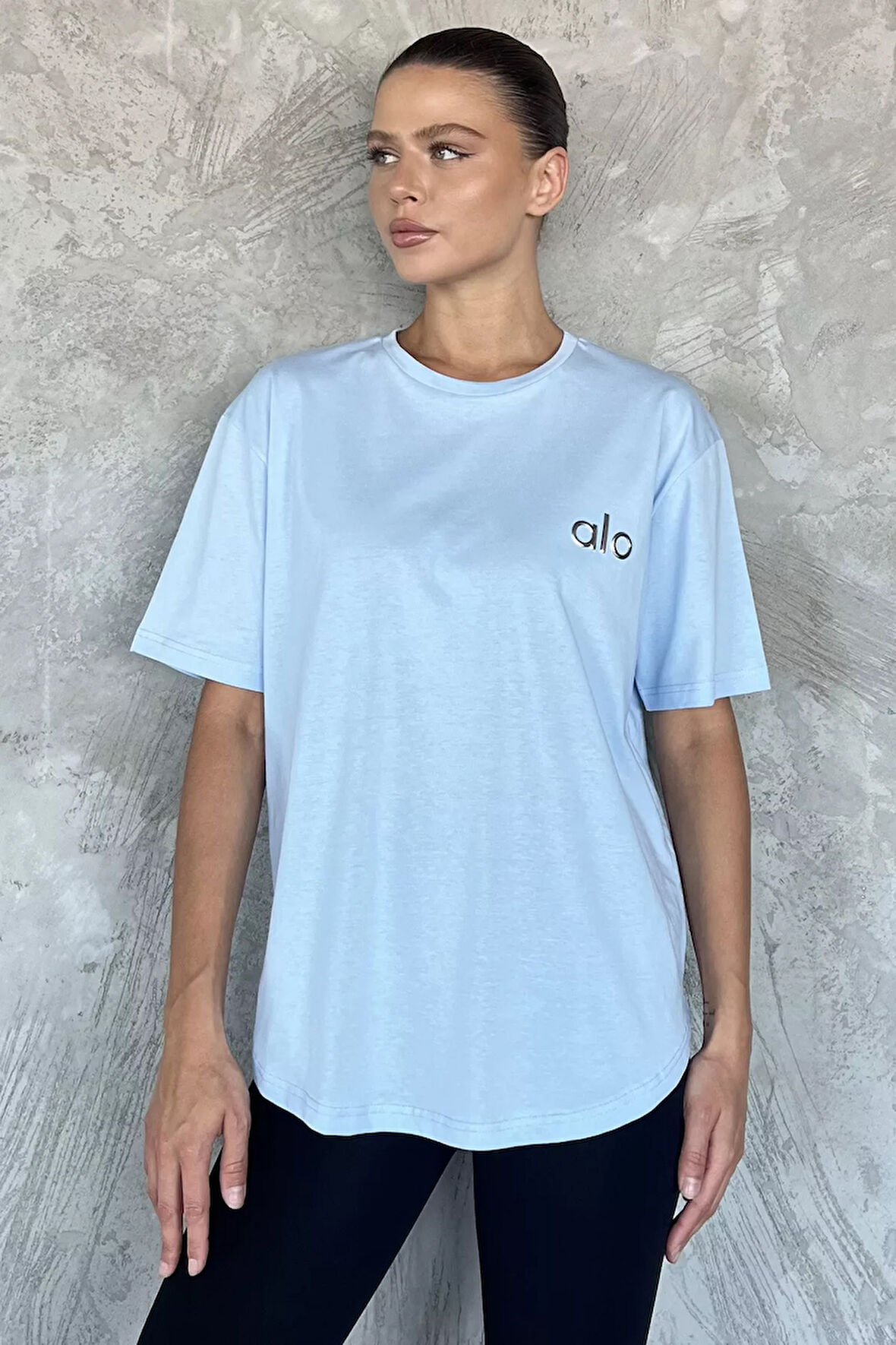 Baskılı Salaş Basic Tişört