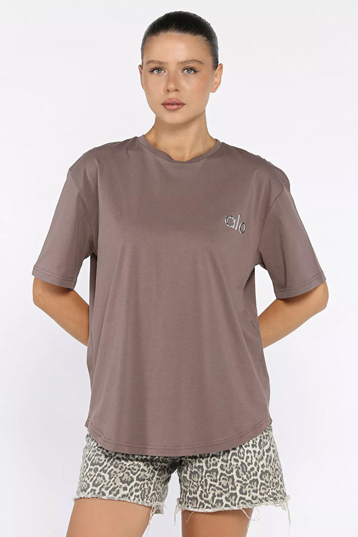 Baskılı Salaş Basic Tişört