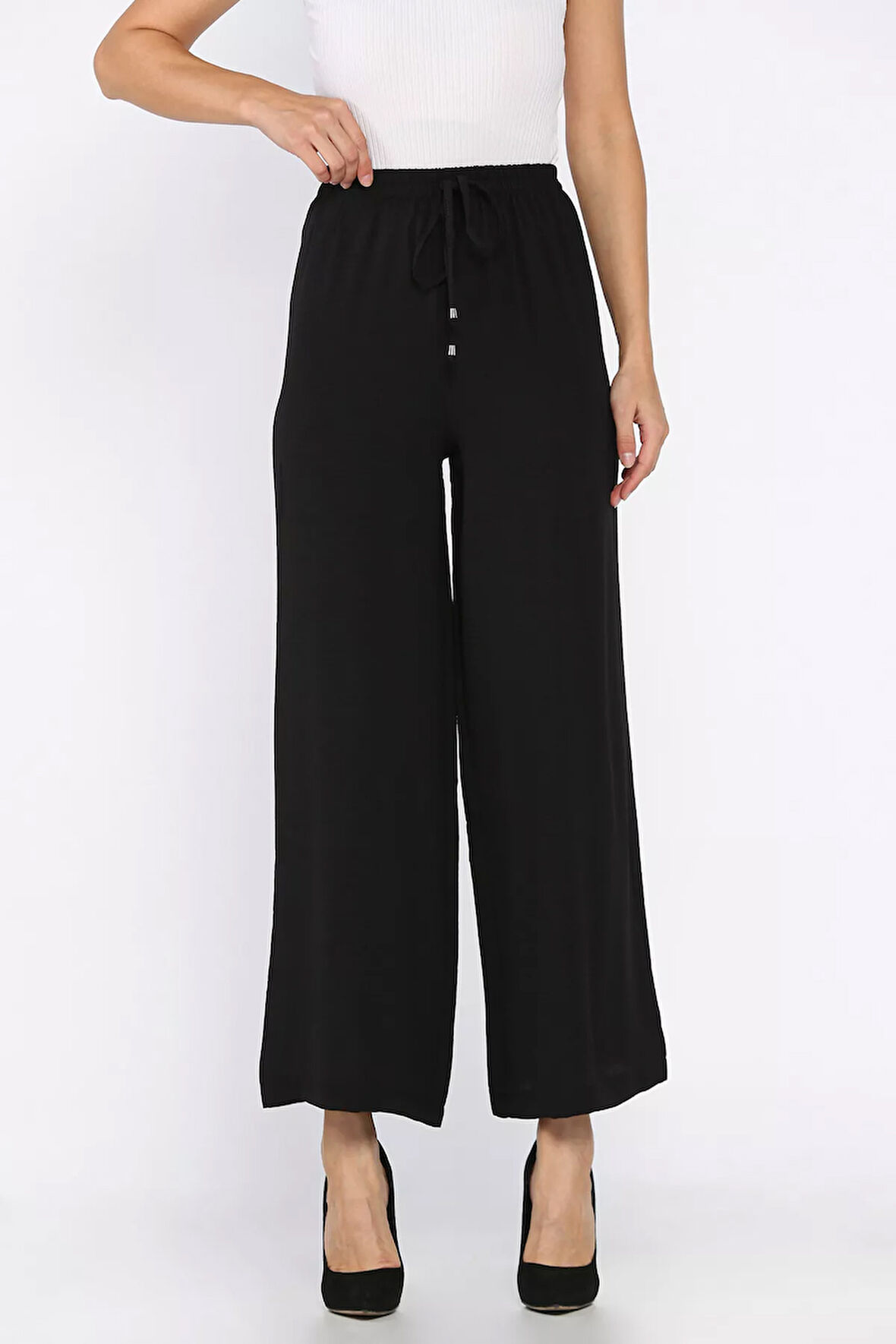 Kadın Bel Lastikli Bol Kesim Pantolon