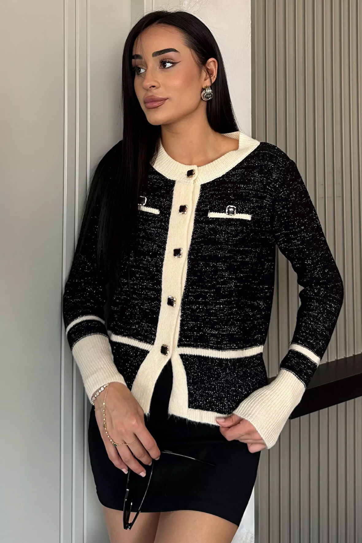 Sahte Cepli Triko Hırka (s,m,l Uyumludur)