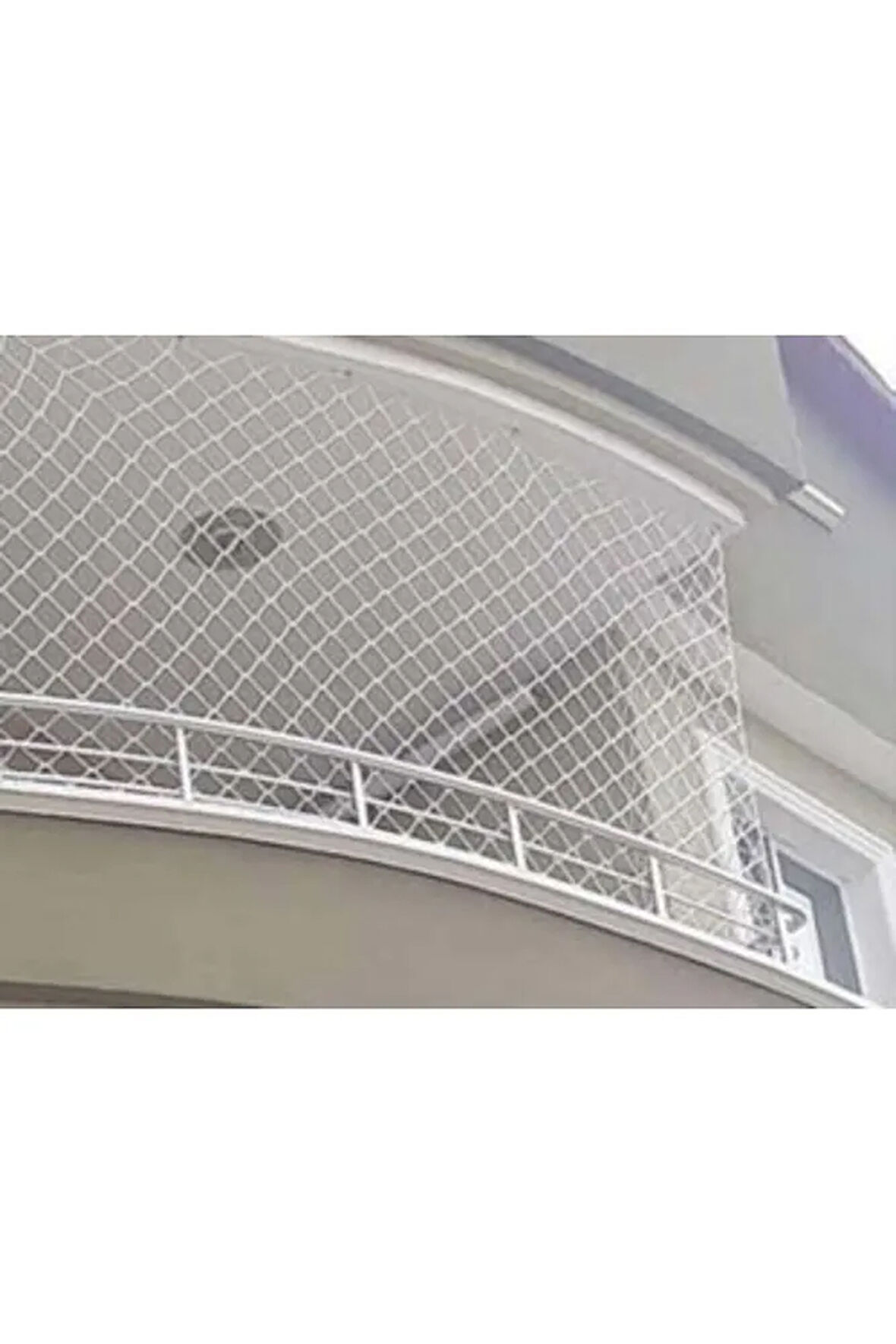 6 Mm 2,50 X 3 Metre ( Göz 5 Cm) Balkon Güvenlik Filesi Çocuk Emniyet Ağı Merdiven Güvenlik Ağı 