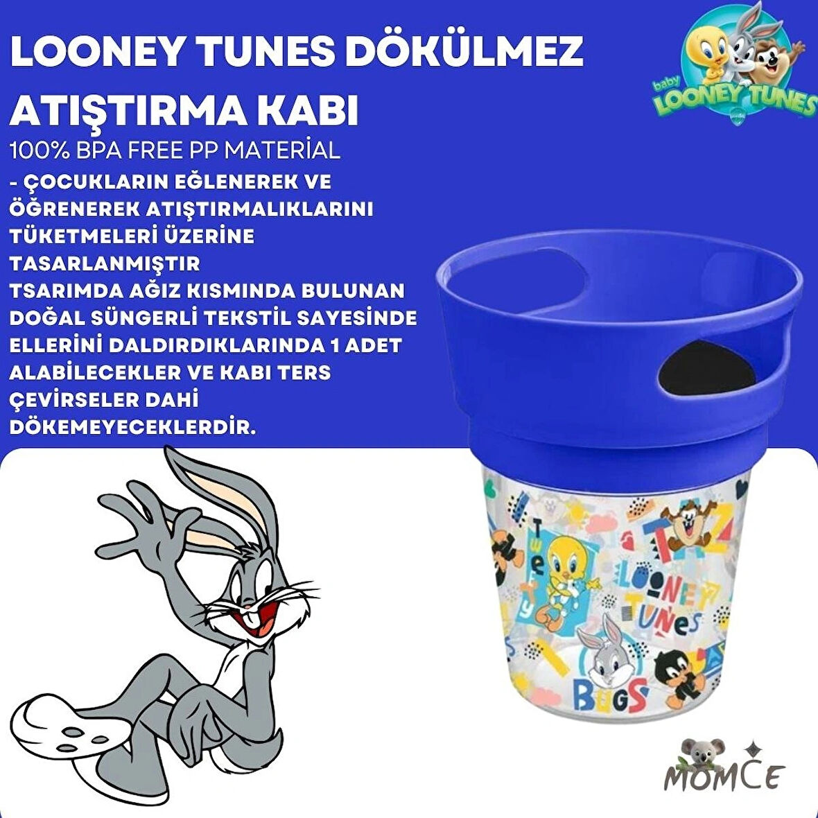 LİSANSLI ÇOCUK ATIŞTIRMA KABI SUPERMAN,BATMAN,LOONEY TUNES,BARBIE