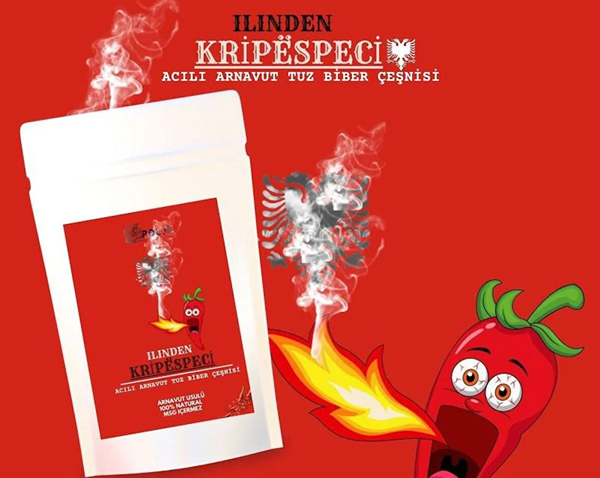 GEVGELIA ACILI ARNAVUT USULÜ TUZ BİBER ÇEŞNİSİ ( Kripëspeci) 100 GRAM