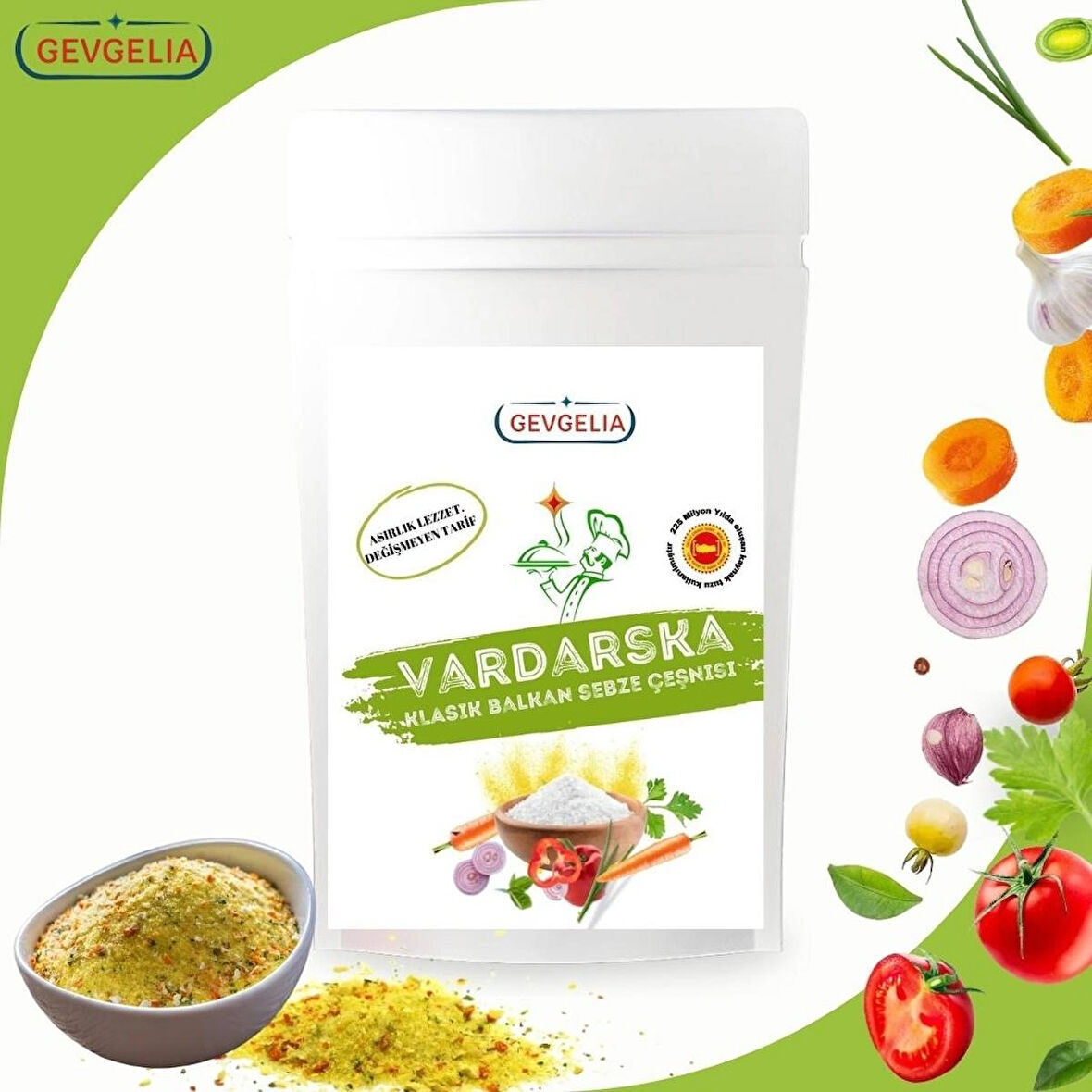 GEVGELIA ILINDEN VARDARSKA UNIVERSAL BALKAN SEBZE ÇEŞNİSİ 200 GRAM KLASİK