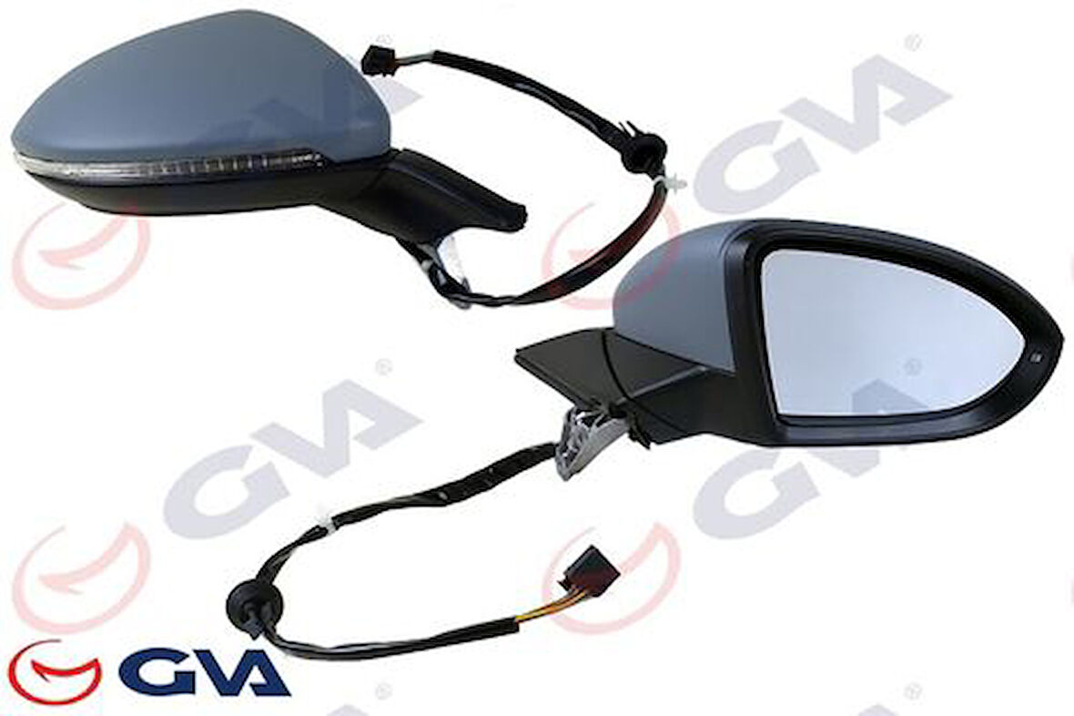 GVA 1075280 Dış Dikiz Aynası Sağ Elektrikli Isıtmalı Sinyalli Astarlı Hafızalı Kör Noktalı Konveks Volkswagen Golf 20 5H1857508B9B9