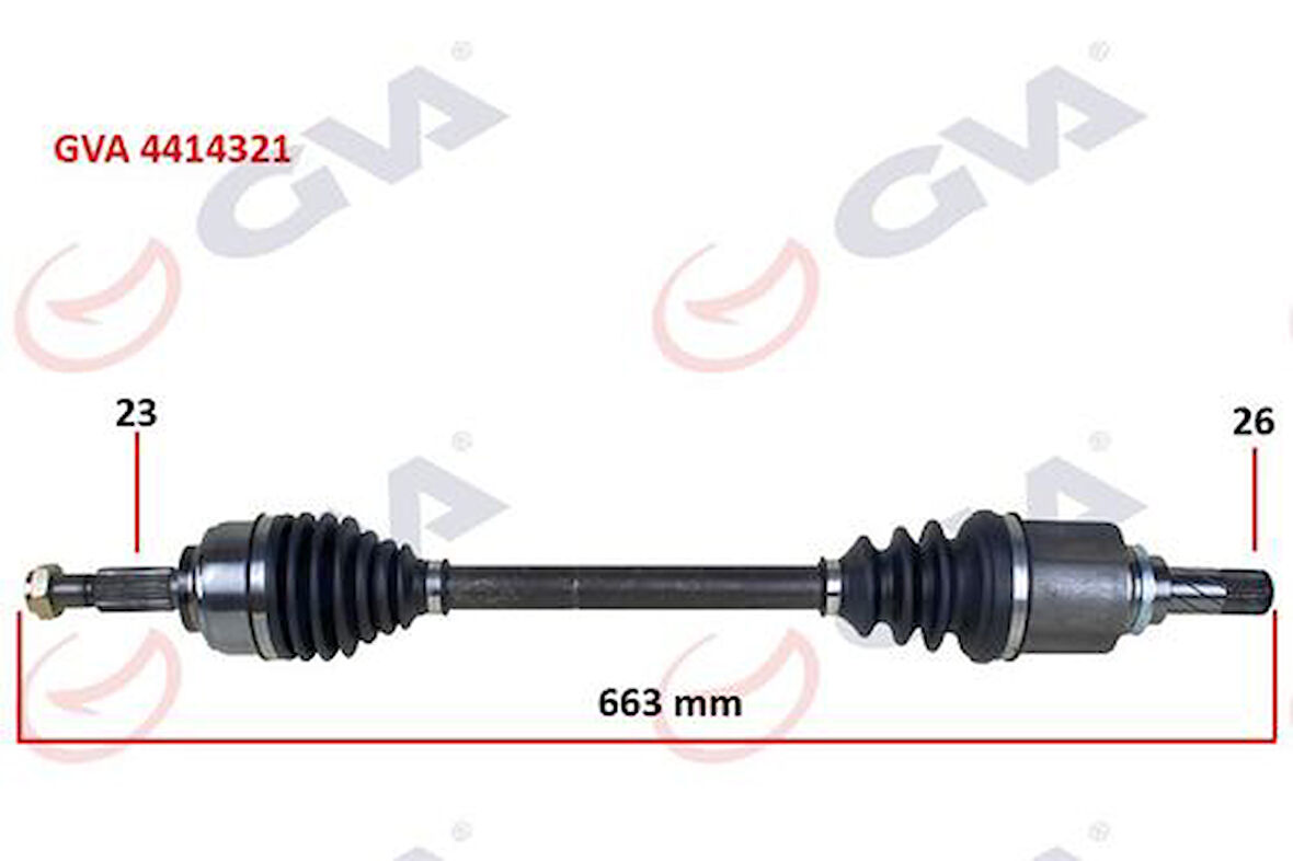 GVA 4414321 Komple Aks Sol Clio IV 1.5 DCI 12-75-90Hp 391010115R