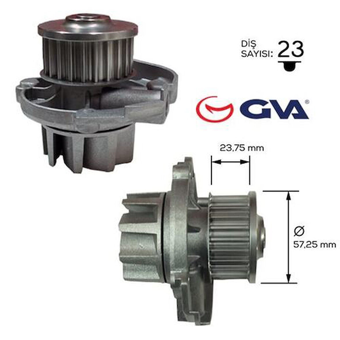 GVA 5229055 Devirdaim Doblo- Doblo Cargo 1.4 05 Grande Punto 1.2-1.4 16V-1.4Tjet 05 Bravo 1.4 Tjet 07 55221397