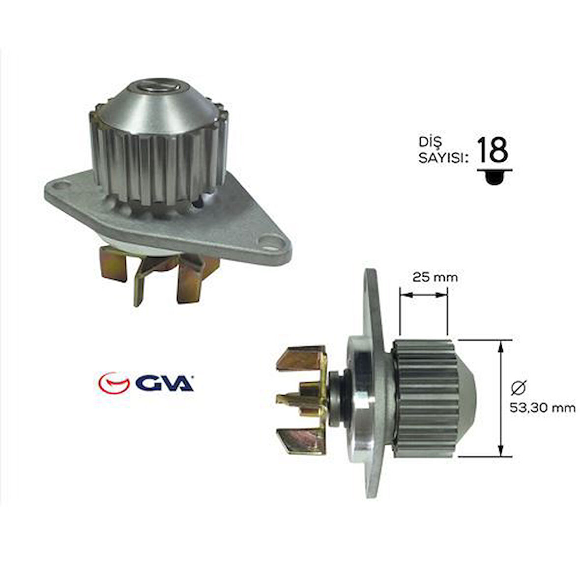 GVA 5243235 Devirdaim 206-207-1007-Partner-Berlingo-C2-C3-Saxo-Xsara 1.4 Pa837 1201.G0