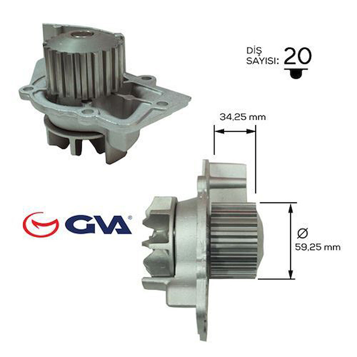 GVA 5245120 Devirdaim Partner-Berlingo-C5-307-Expert-Boxer-Jumpy-Jumper-Scudo-Ducato 2.0HDI DW10 Pa747 1201.C4