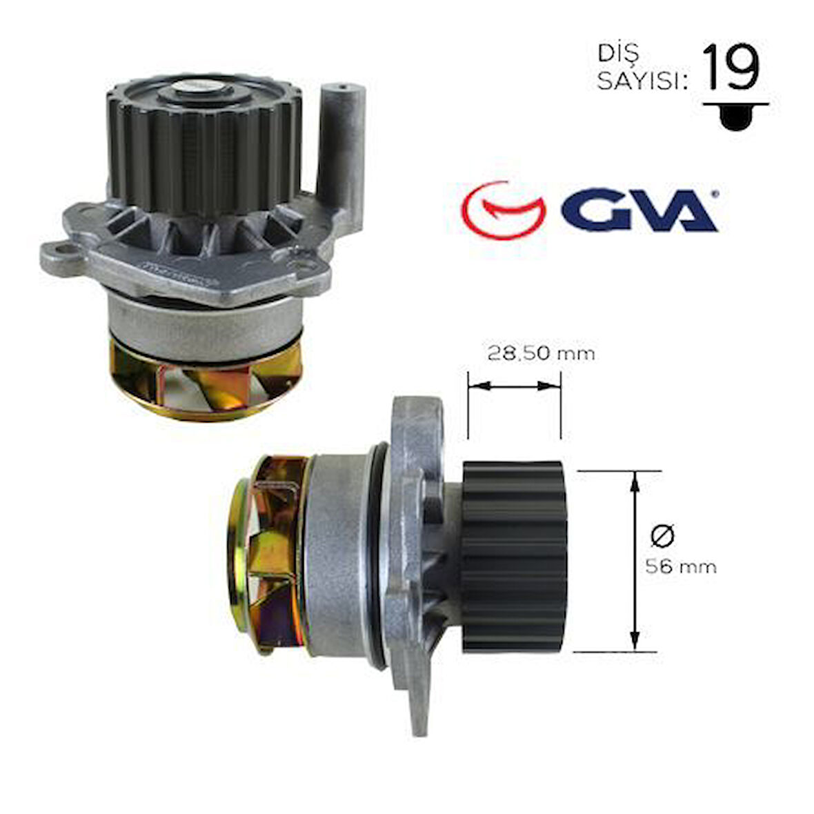 GVA 5275244 Devirdaim Golf IV-Bora-Octavia-Leon-Cordoba-A3 98-04 1.9 TDI AGR-ALH 038121011A