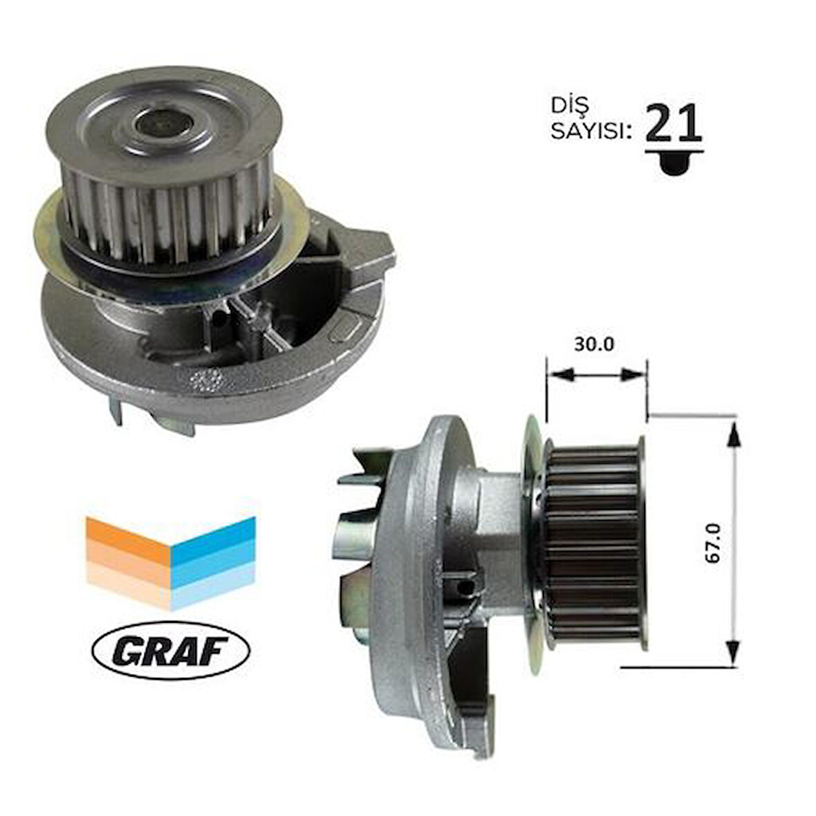 GVA 5290112 Devirdaim Astra F-Calibra A-Kadett E-Vectra A 2.0 16V 1334017