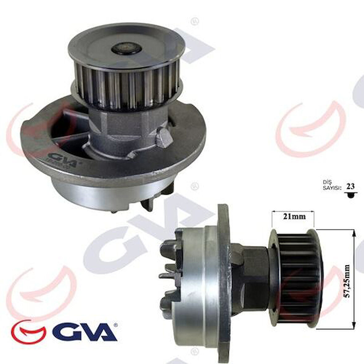 GVA 5290122 Devirdaim Astra F-Vectra B-Corsa B-Tigra 94-00 Zafira A 1.6 16V X16XEL 1334046 1334066