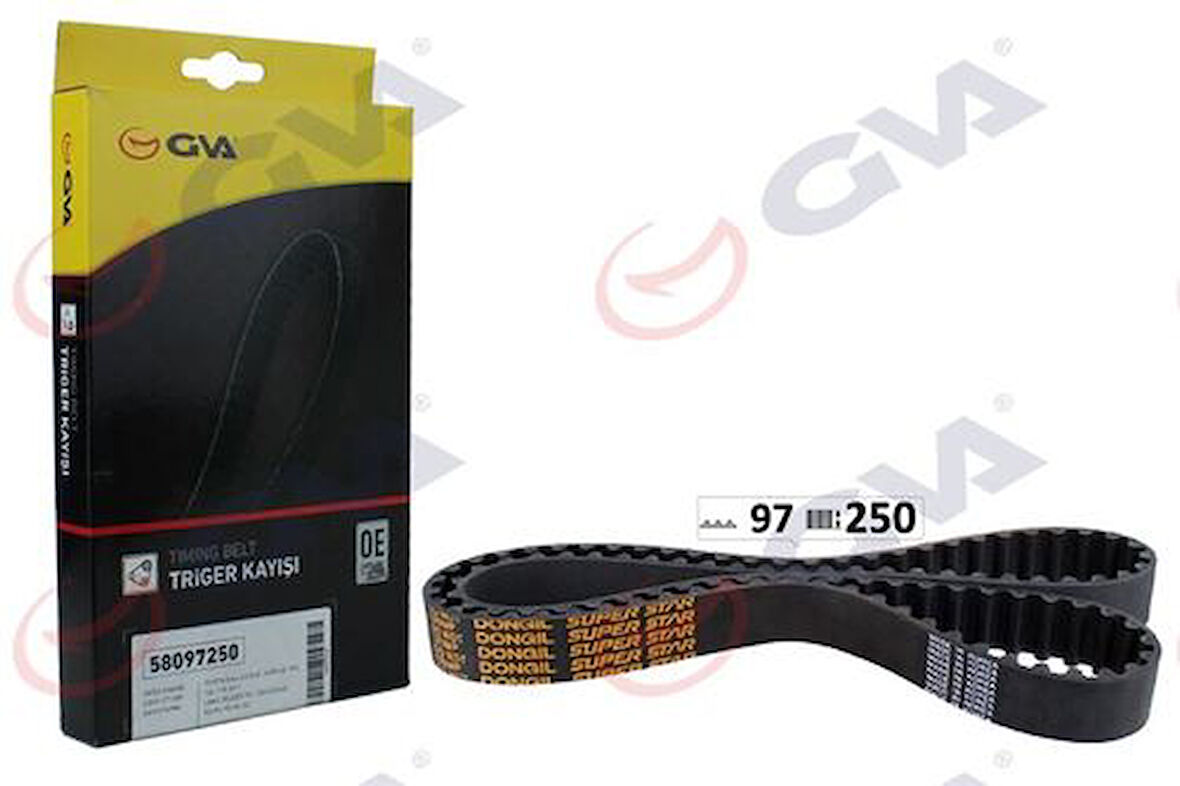 GVA 58097250 Triger Kayışı 097X250 Toyota Land Cruiser 3.0D 16V 02 HiIux 2.5D 01 3.0D 00 1356809130