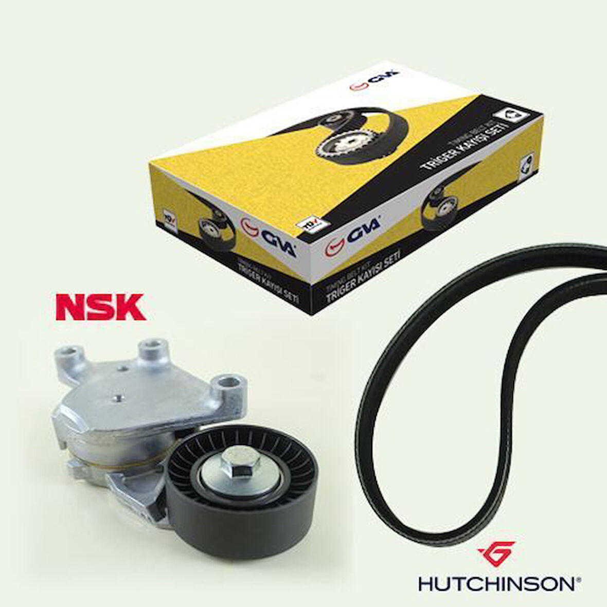 GVA 59A4321 Alternatör Gergi Kiti 206-P307-P1007-C3-C4-Fiesta-FocusII- C-Max -Fusion 1.4-1.6 TDI-HDI Ac 5750.YQ