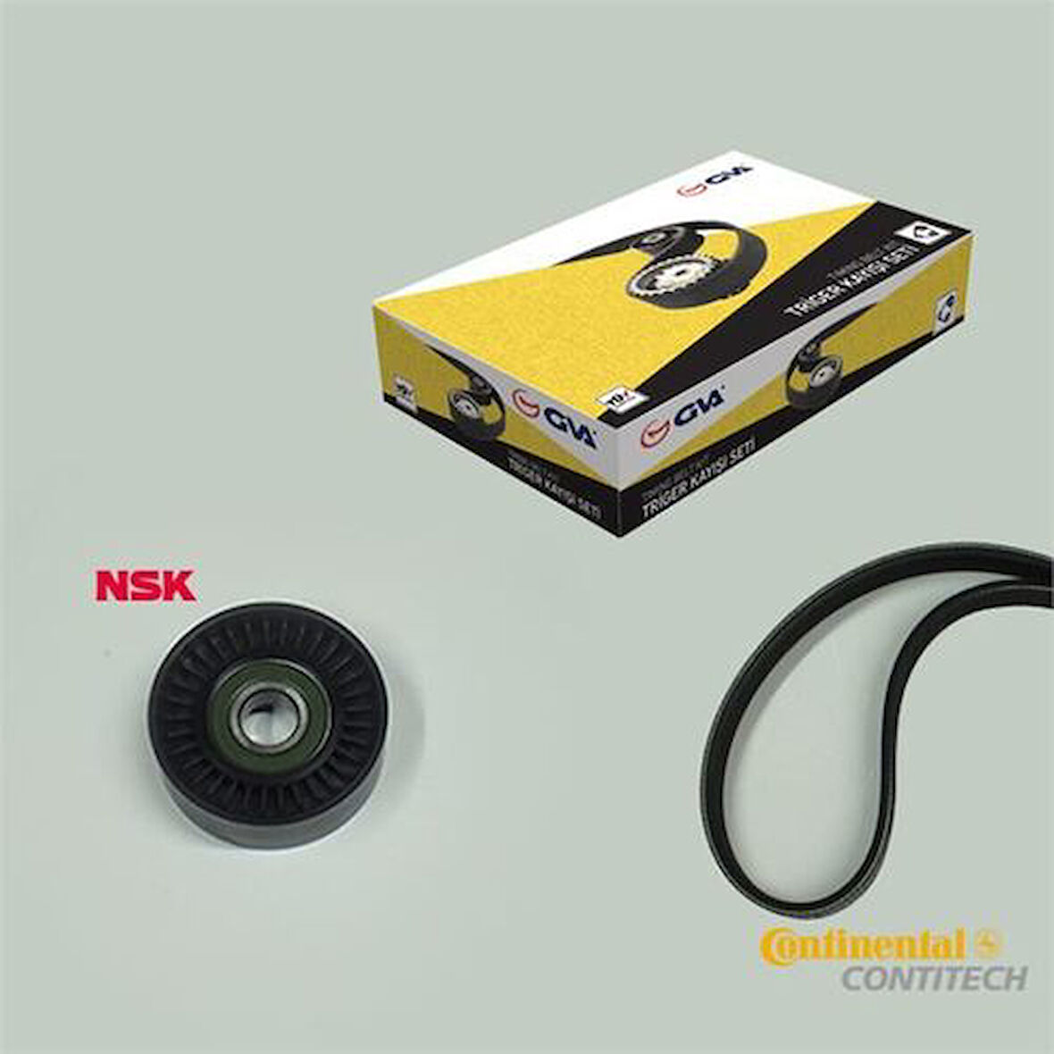 GVA 59A7509 Alternatör Gergi Kiti Kutuksuz Caddy III 10 Golf V-VI-Plus 07 Passat 05 1.6-2.0 TDI 5340164 038903315AD