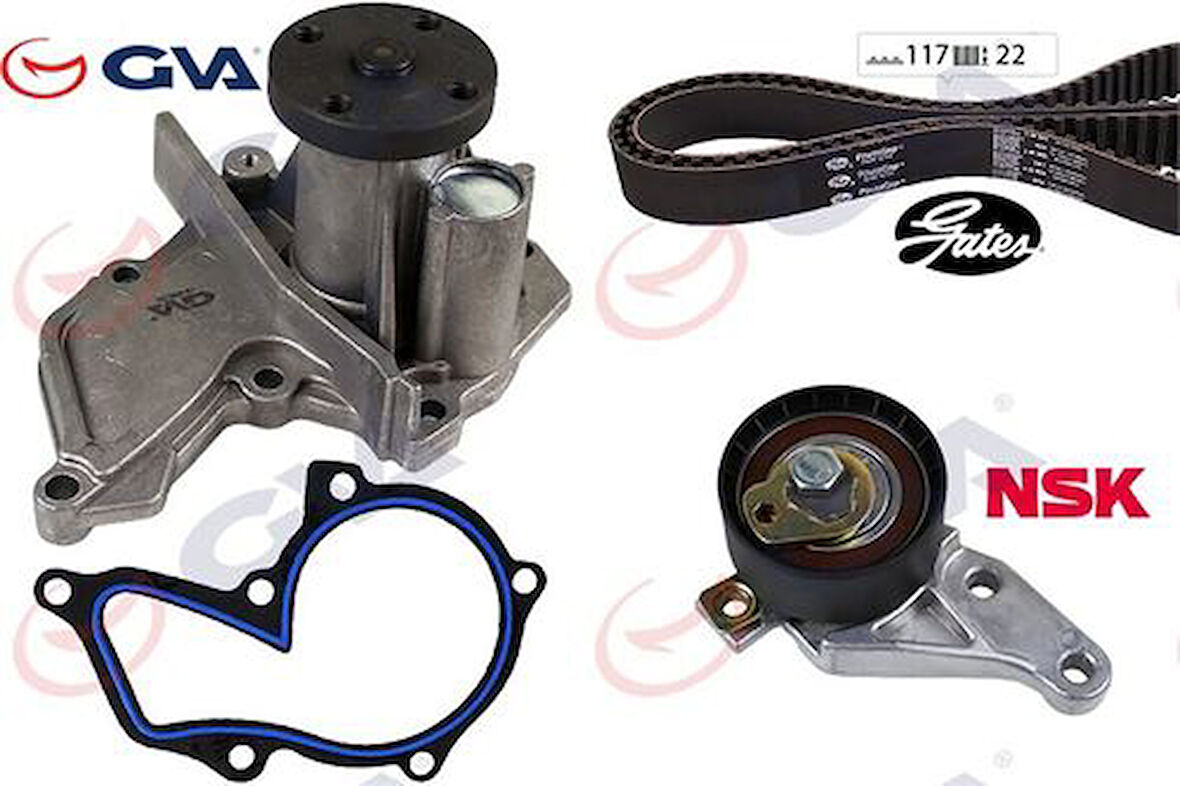 GVA 59WPK3715-1 Triger Seti Devirdaimlı Focus-Fiesta 98 05 1.4-1.6 Zetec Benzinli 4M5G6K254CA