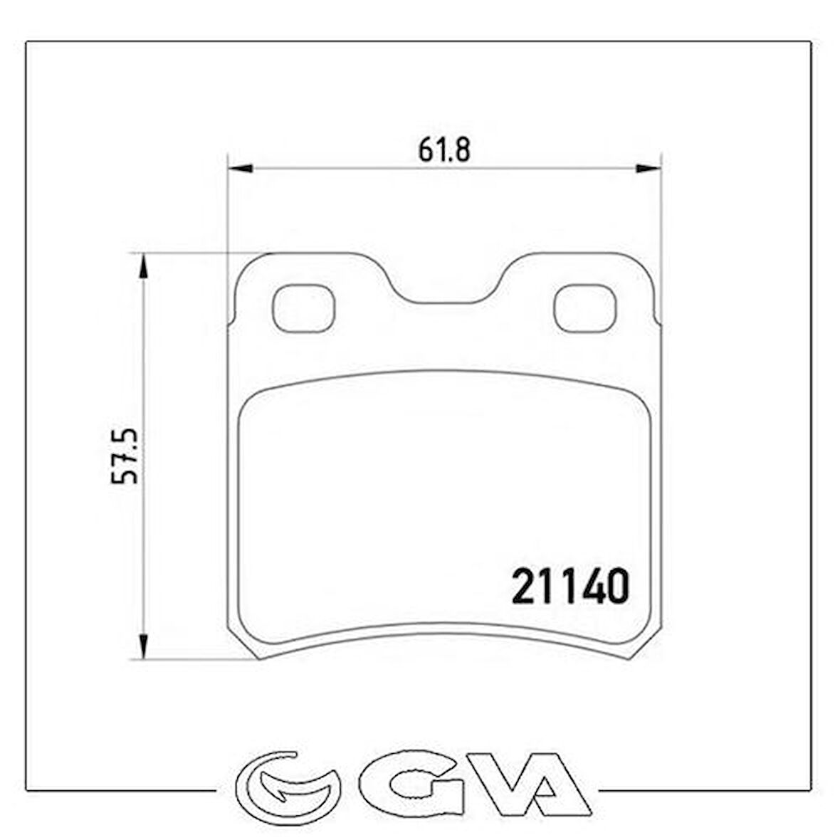 GVA 7090410 Arka Fren Balatası Vectra A Astra F WVA21140 MRMOEM-1071681