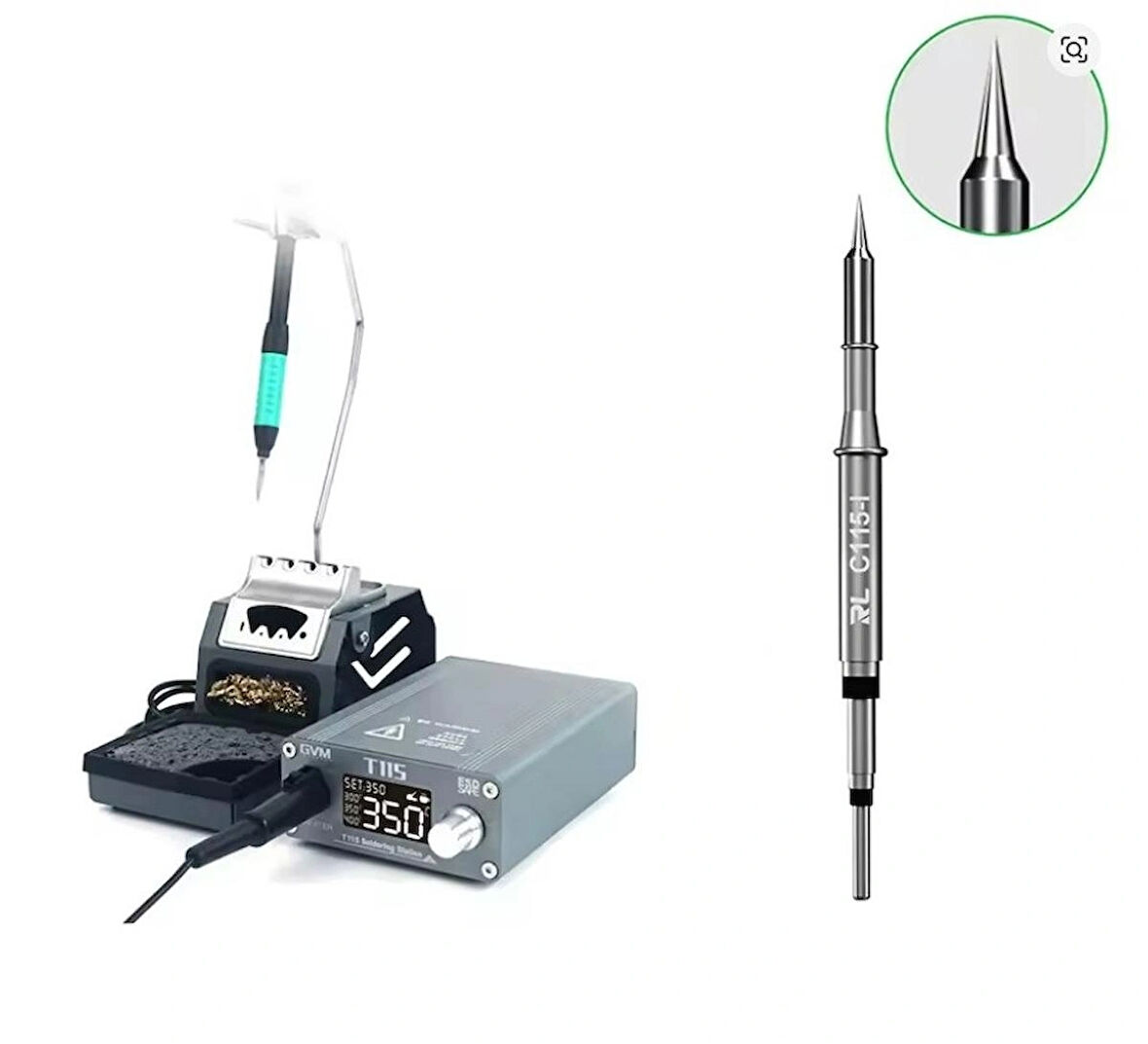 GVM-T115 45 WATT SMD HAVYA İSTASYONU 120-450 DERECE