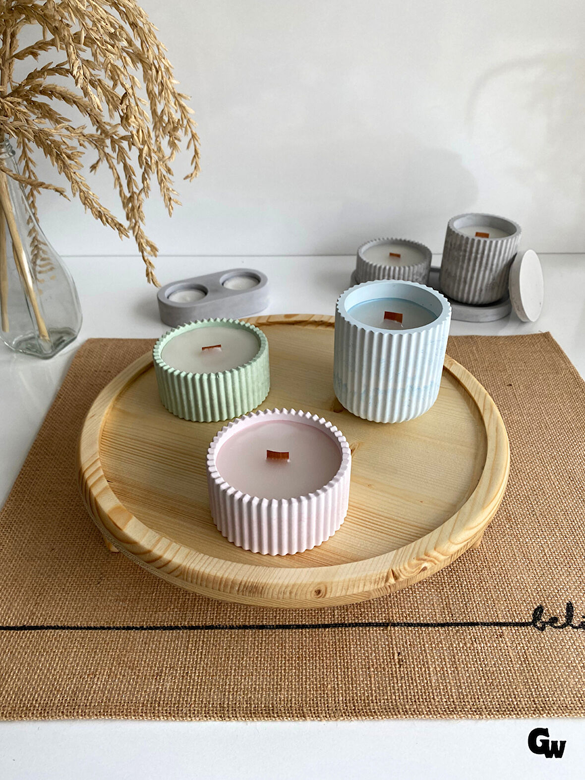 Yuvarlak Doğal Ahşap Sunum Tabağı Ayaklı Çukur Ahşap Sunumluk(BEYAZ ÇAM)(ÇAP:28cm YÜK:6,5cm)