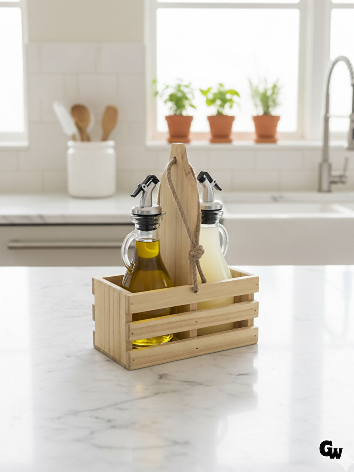 Ahşap Doğal 2Li Tombul Set Yağdanlık ve Sosluk Takımı(SET)(IHLAMUR - KAVAK)(1 SET)