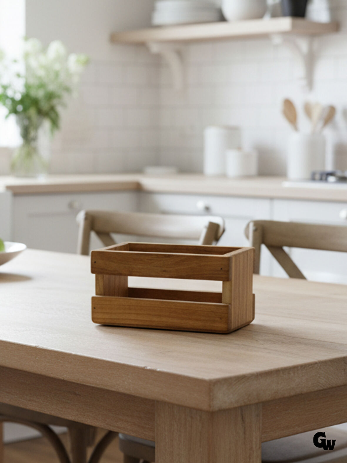 Ahşap Doğal 2Li Yağdanlık ve Baharatlık Altı(KİRAZ)(1 ADET)