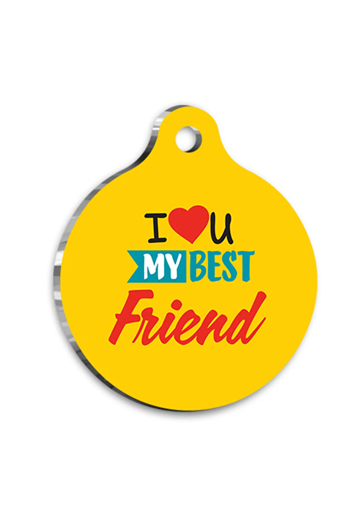 Best Friend Kedi Köpek Künyesi Medium 3 cm