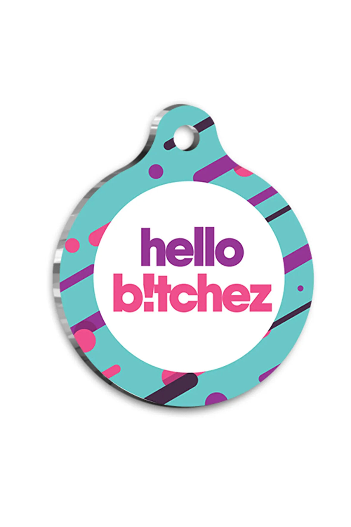 Hello Bitchez Kedi Köpek Künyesi XLarge 3,3 x 5 cm
