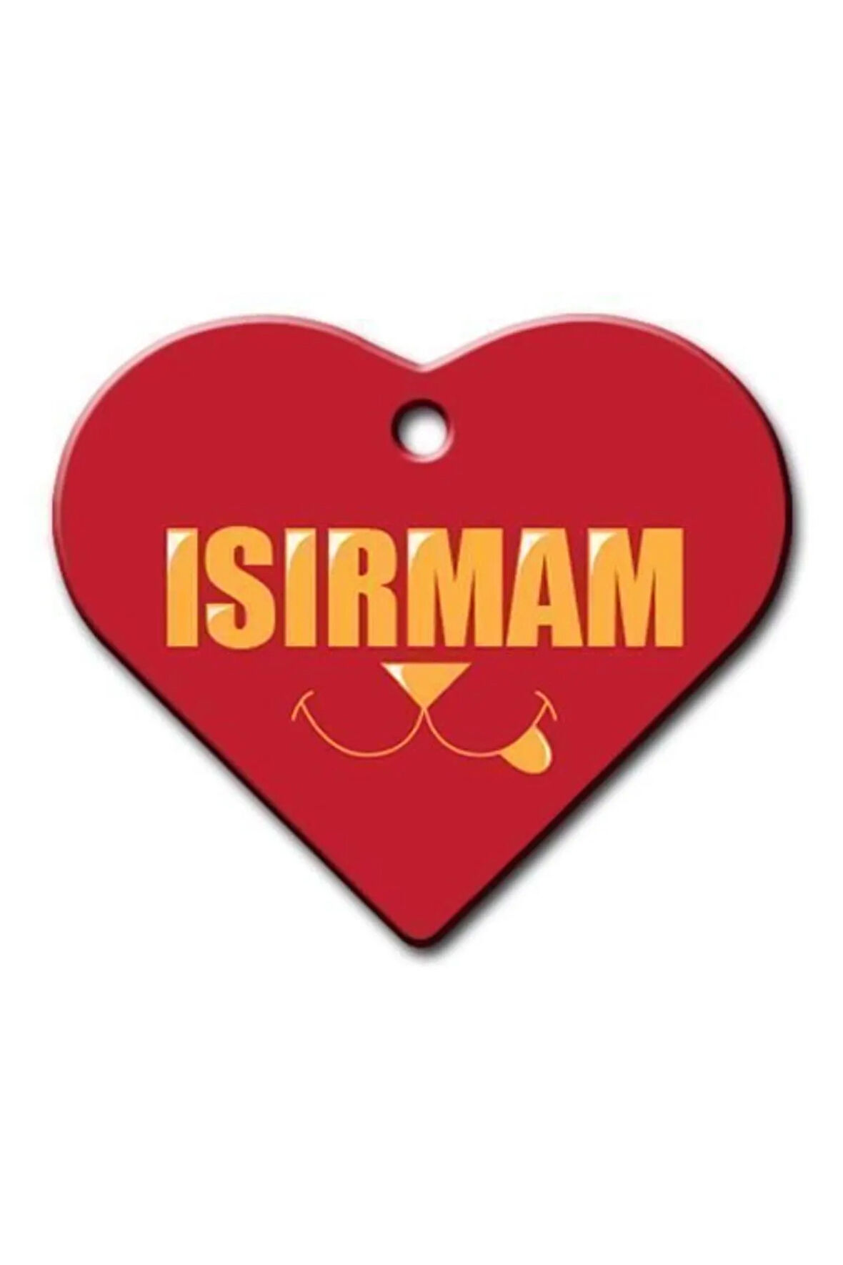 Isırmam Geniş Kalp Kedi Köpek Künyesi Small