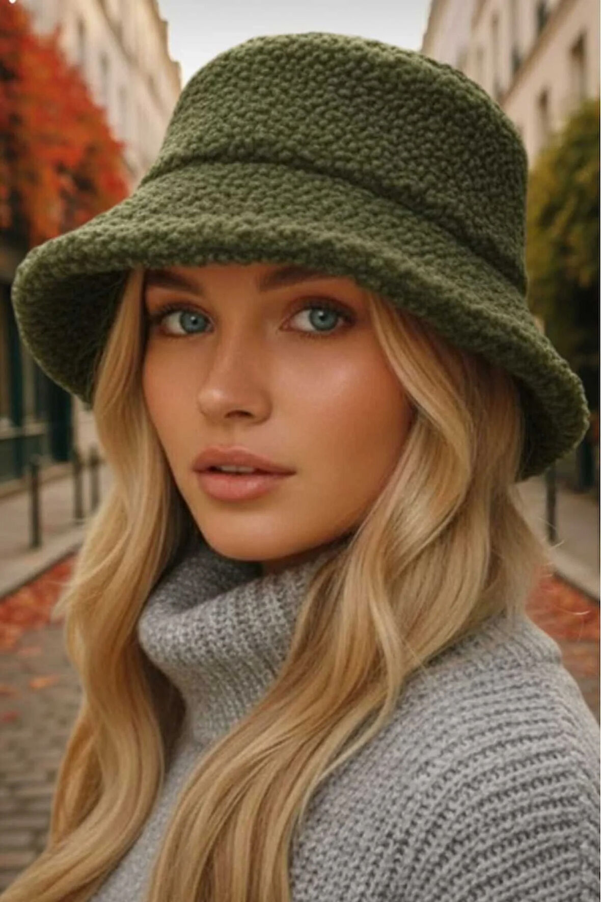 Tezzgelsin Kadın Kışlık Yumuşak Tüylü Teddy Peluş Buklet Kova Şapka