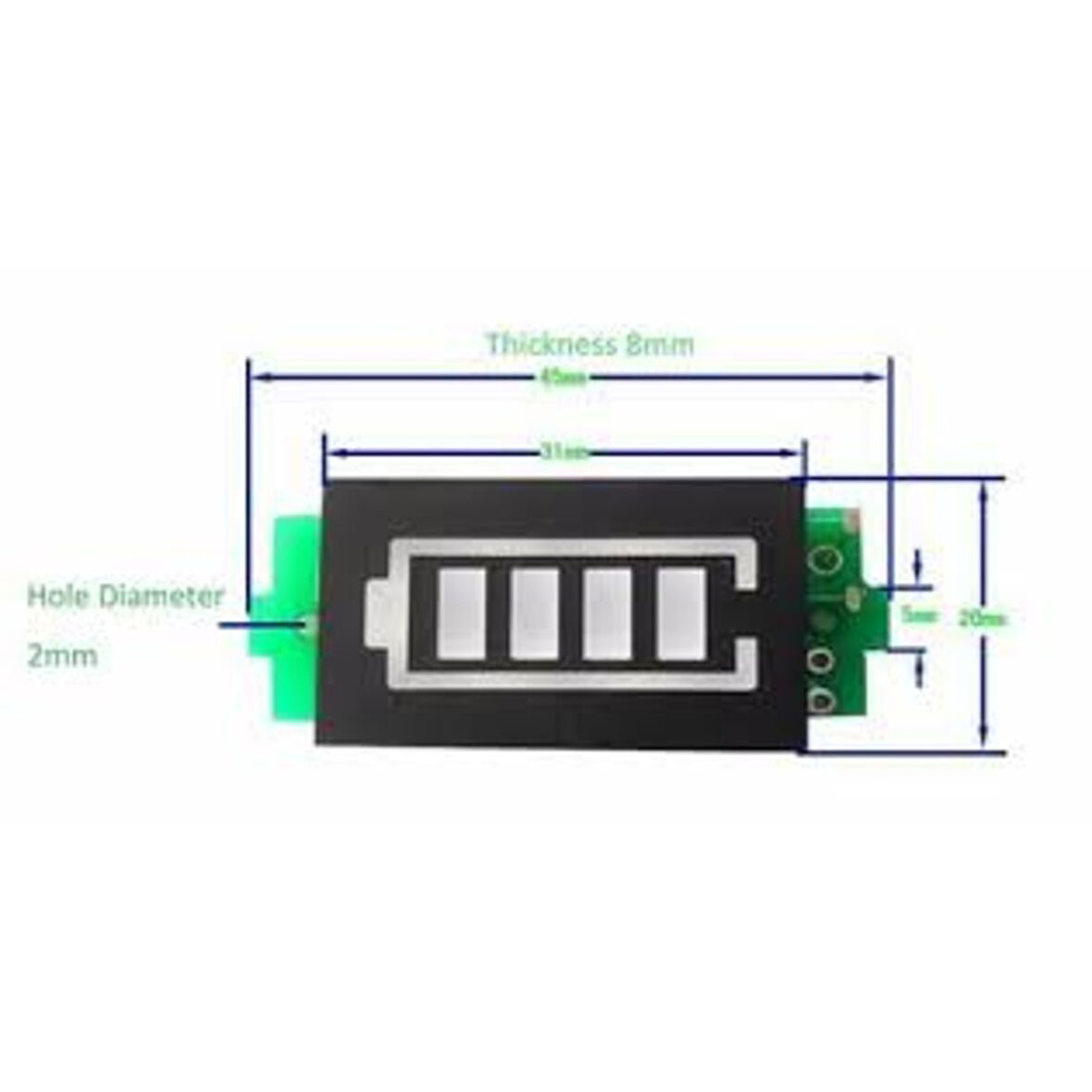 1S Lithium Batarya Kapasite Göstergesi Modülü