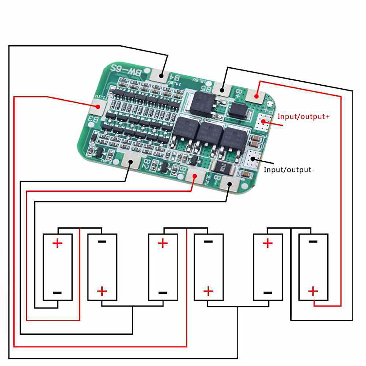 6S 12A Li-İon Pcb Bms Koruma