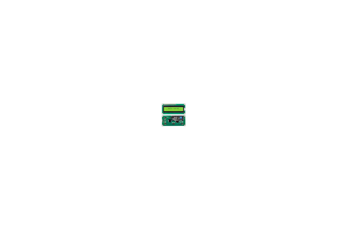 2x16 LCD - LCD1602 Yeşil Ekran + IIC/I2C Arayüz Modülü