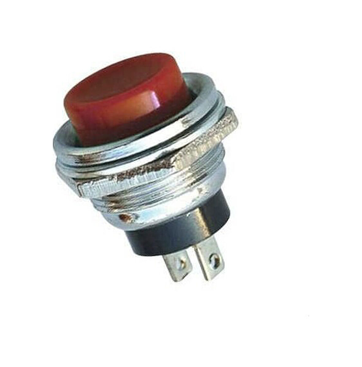 Ic-180 Buton 16mm Metal Gövdeli Kırmızı