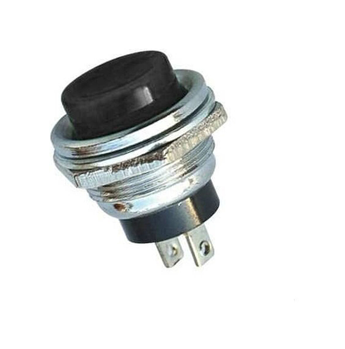 Ic-180 Buton 16mm Metal Gövdeli Siyah