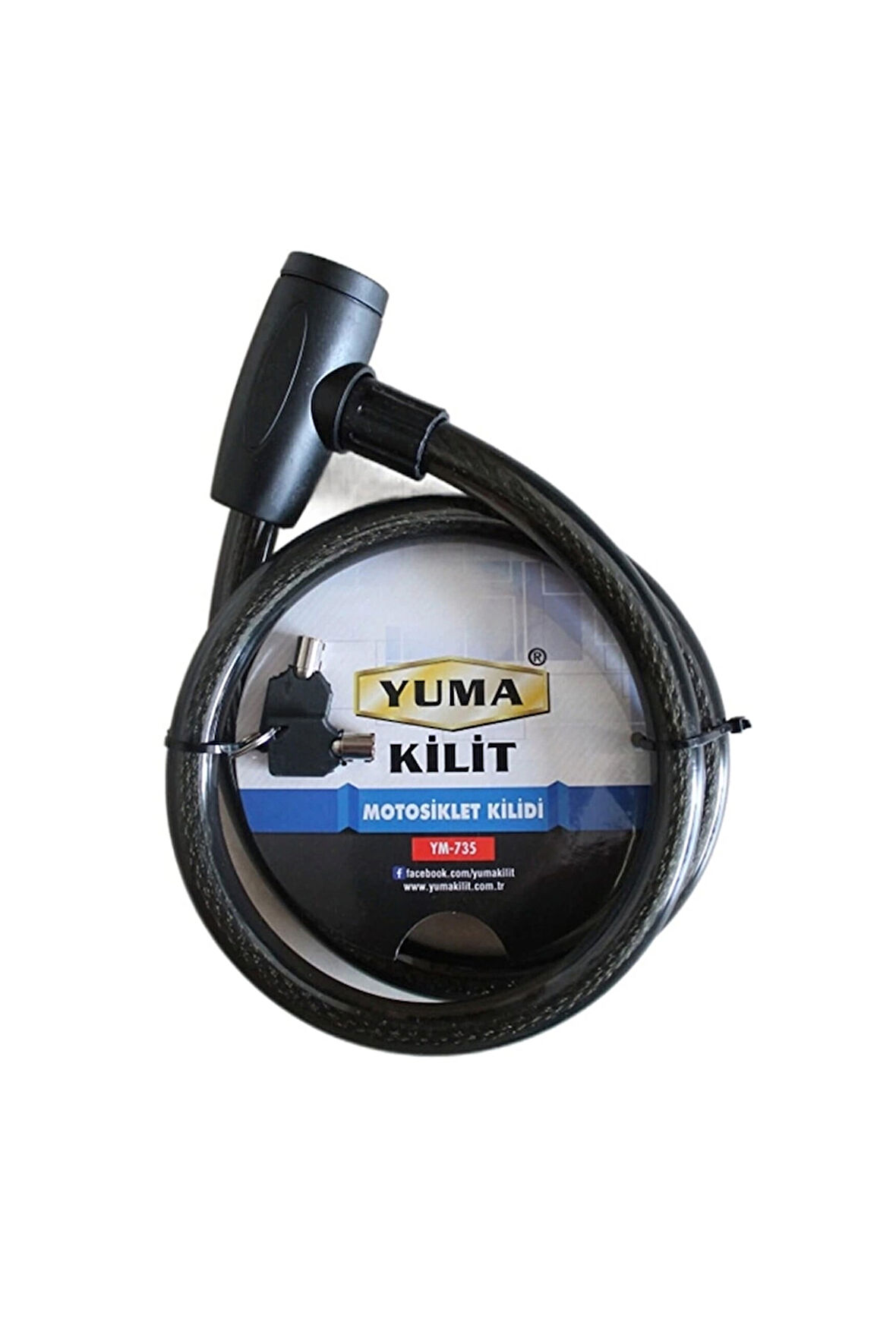 Yuma Ym-735 120 Cm 20 Mm Motorsiklet Kilidi.Gzpde