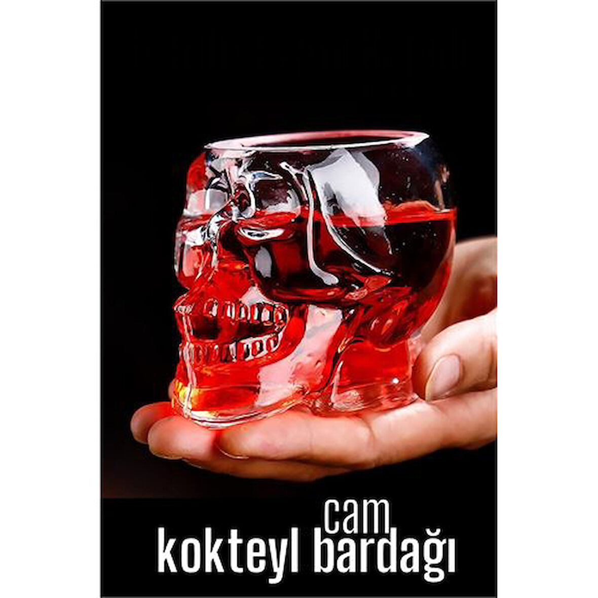 Kokteyl Bardağı Kurukafa Cam.Glpzr