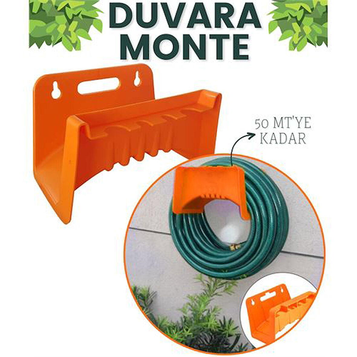 Duvara Monte Malzeme Askılı Hortum ve Kablo Askısı.Glpzr