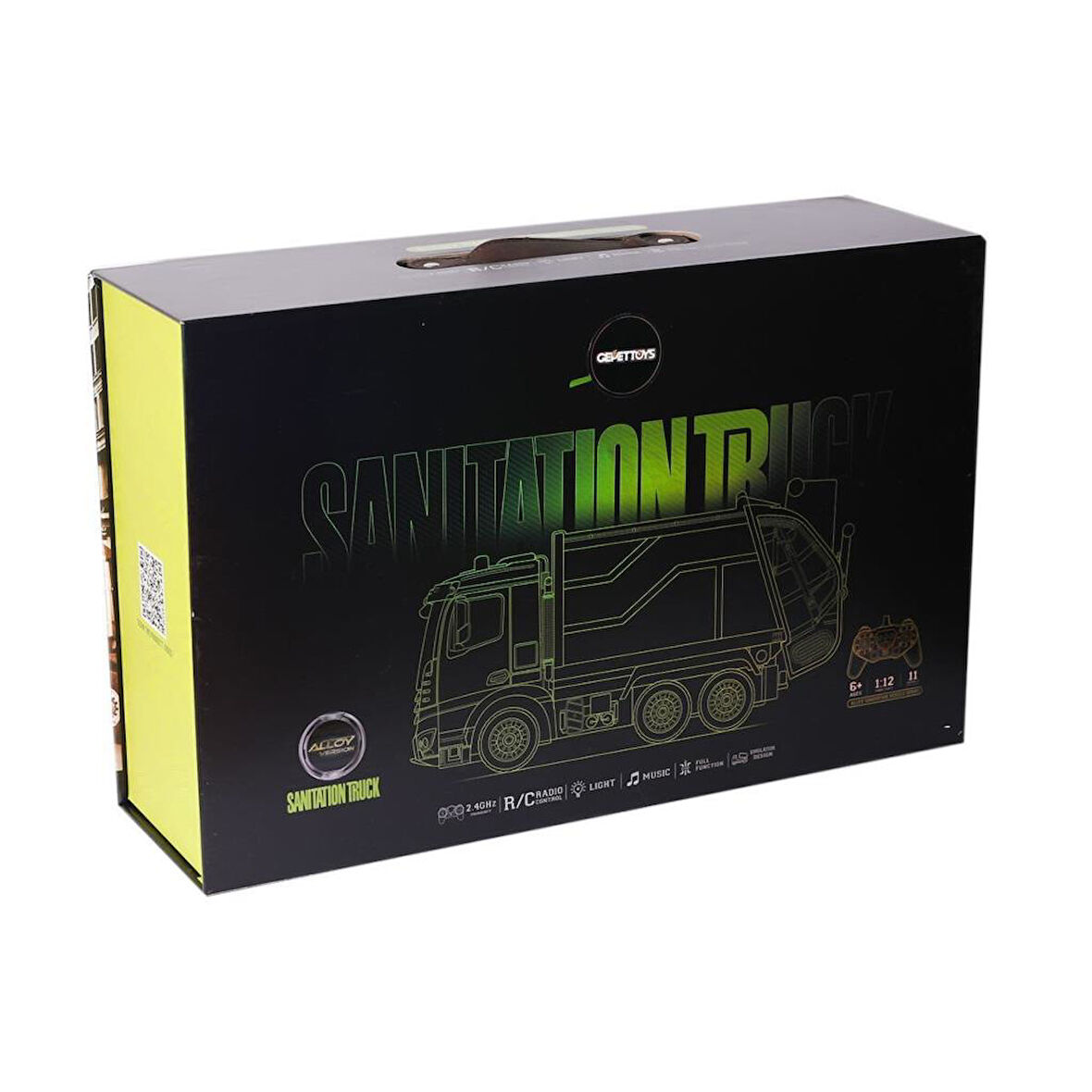 HJ8003-1  Metal Kumandalı Çöp Arabası -Gepettoys.Glpzr
