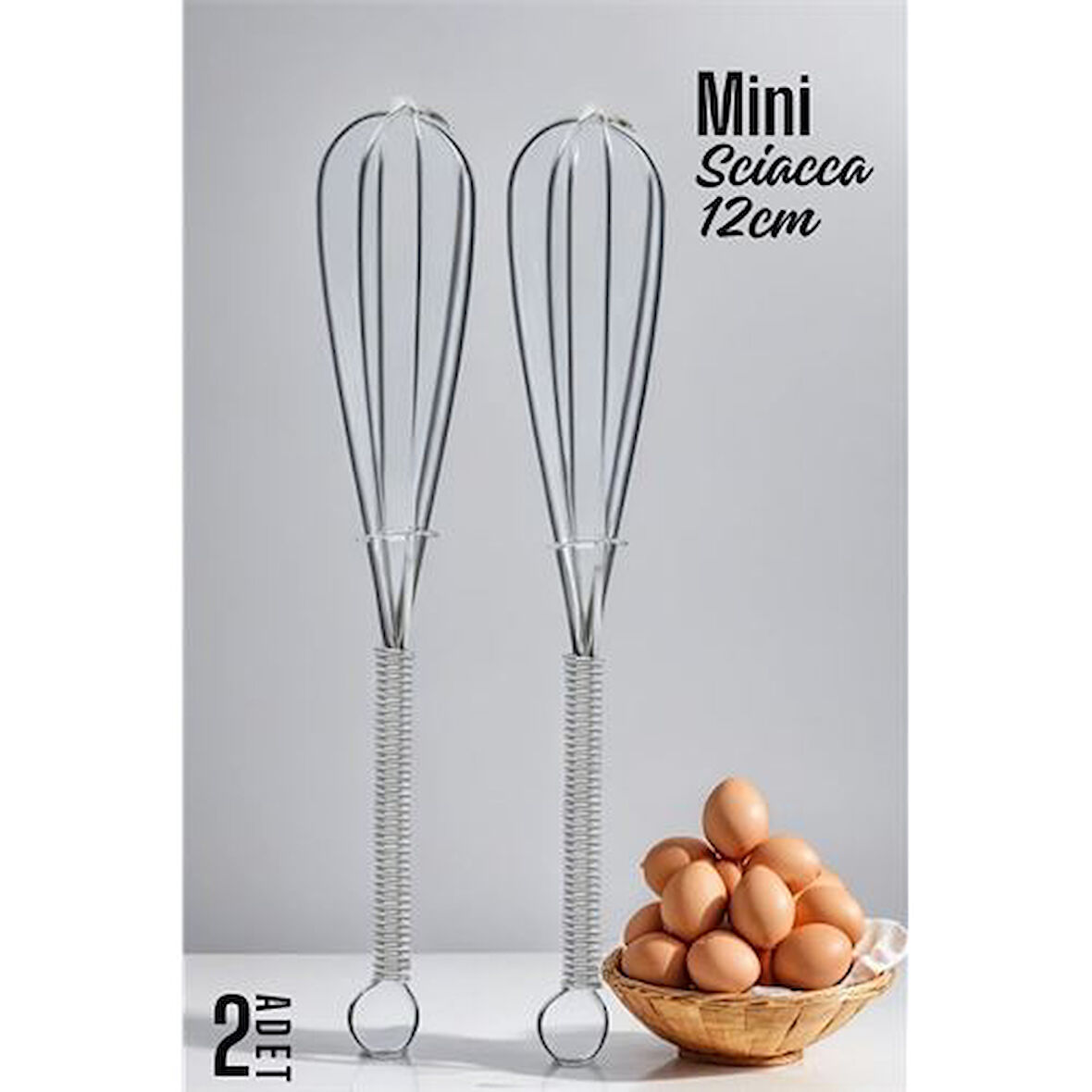Sciacca Mini Çırpıcı Çelik 2 adet.Glpzr