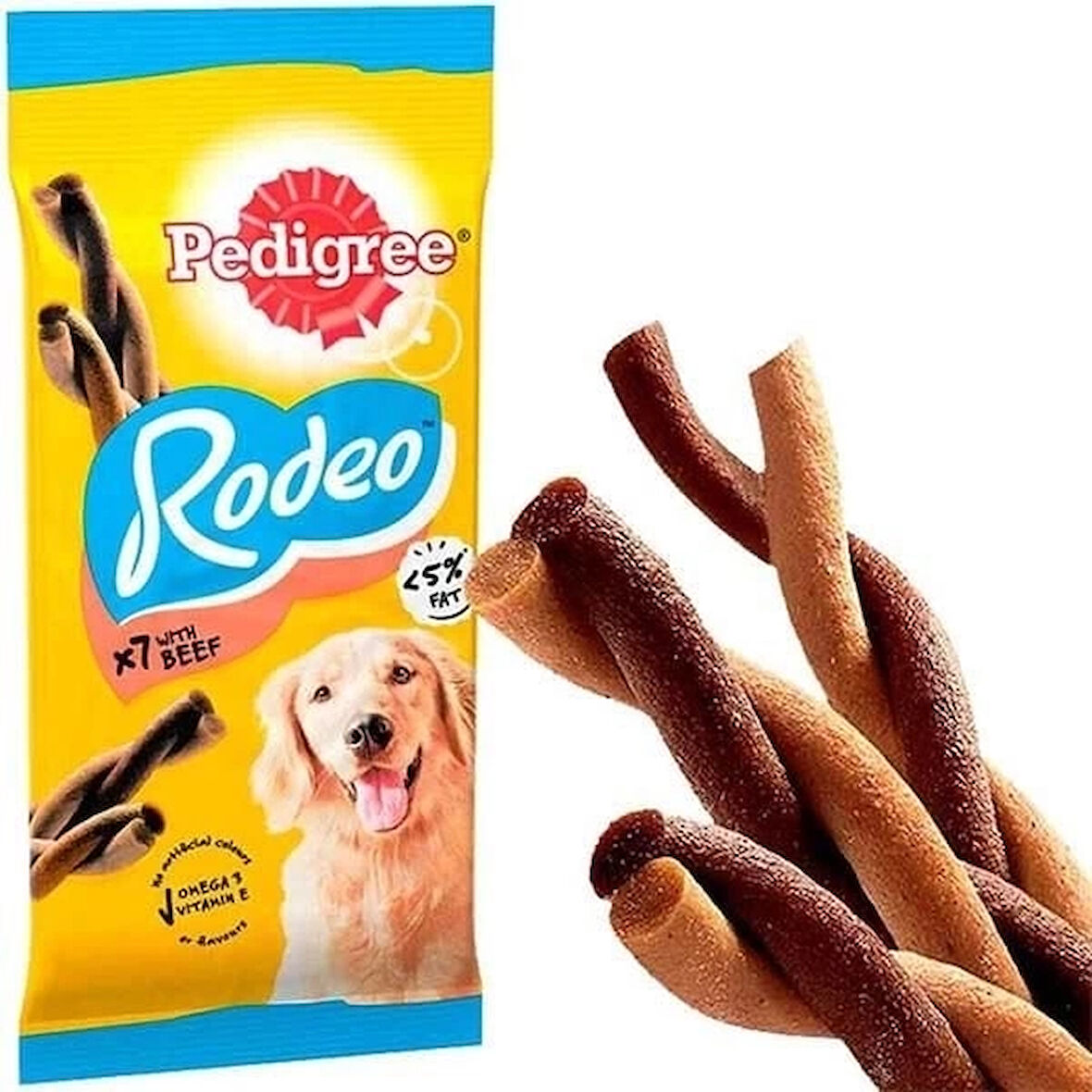 Pedigree Rodeo Sığır Etli Köpek Ödül Maması 123 Gr.Gzpde