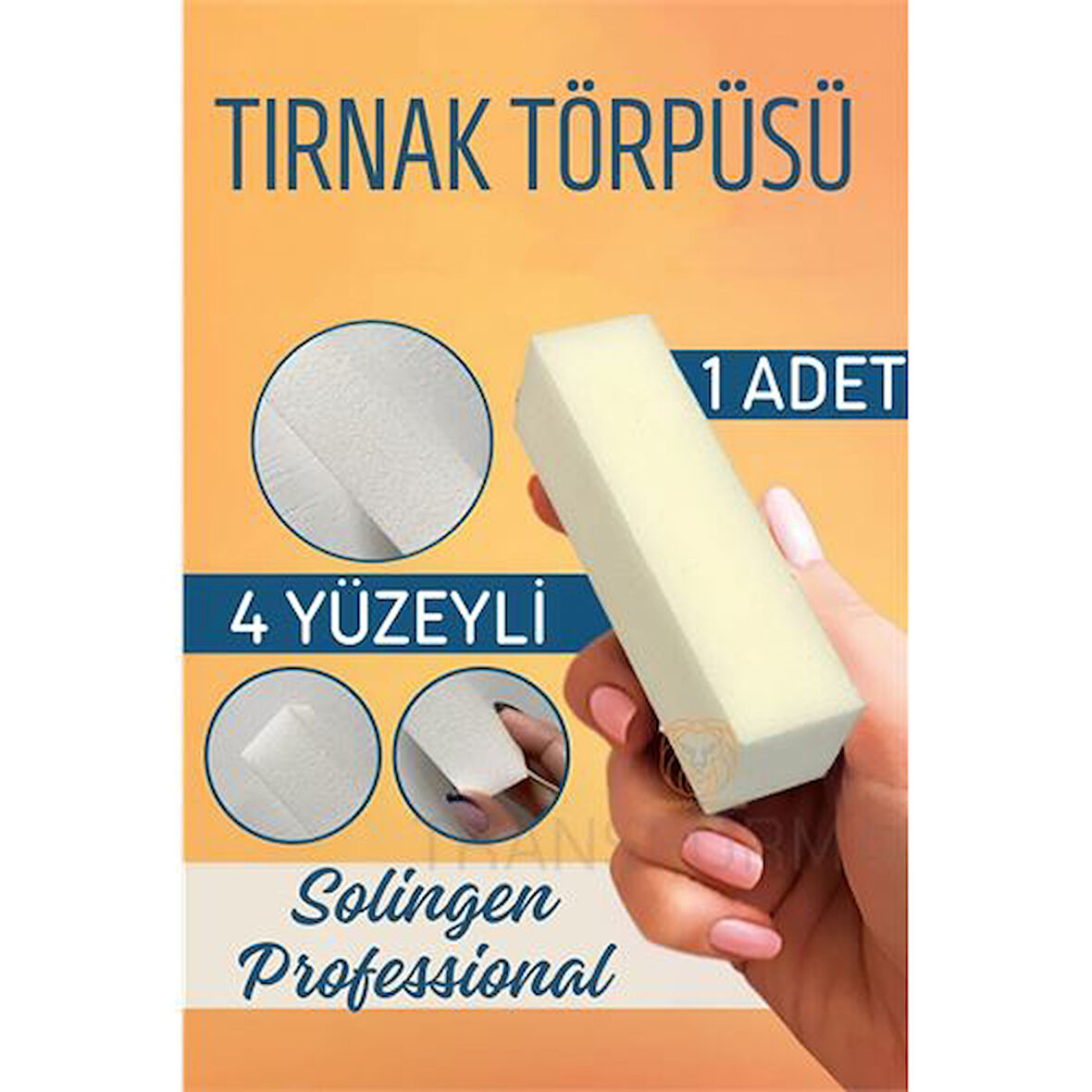 Tırnak Törpü 4 Yüzey Blok Sünger Solingen Professional.Glpzr