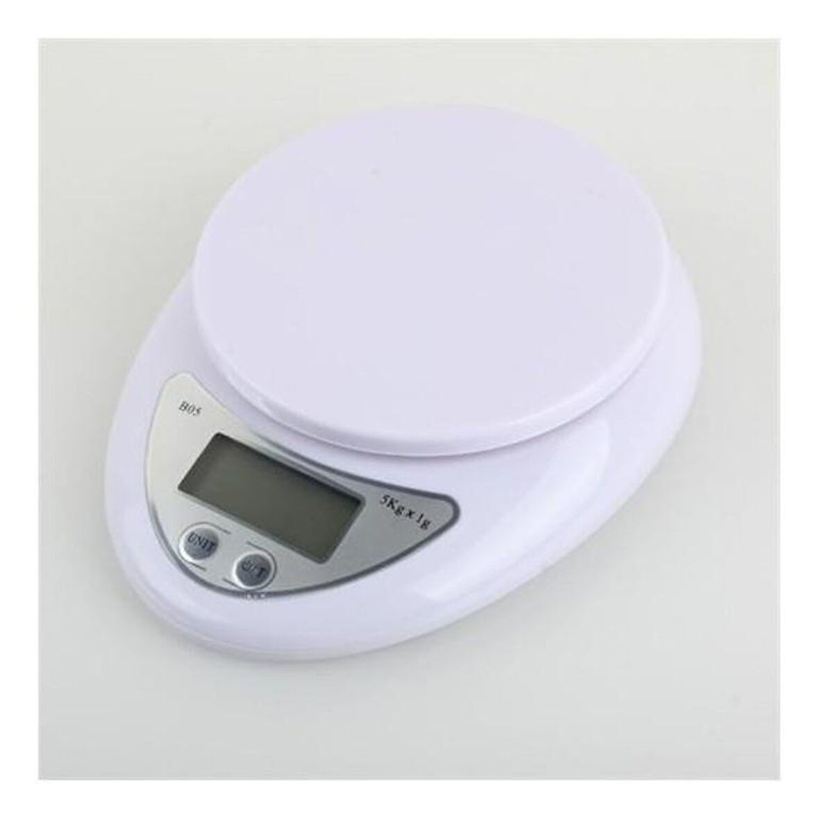 Hazneli Lcd Ekran Hassas Ölçüm Sensörlü 5 Kg Kapasite Dijital Mutfak Terazisi Tartısı.Glpzr