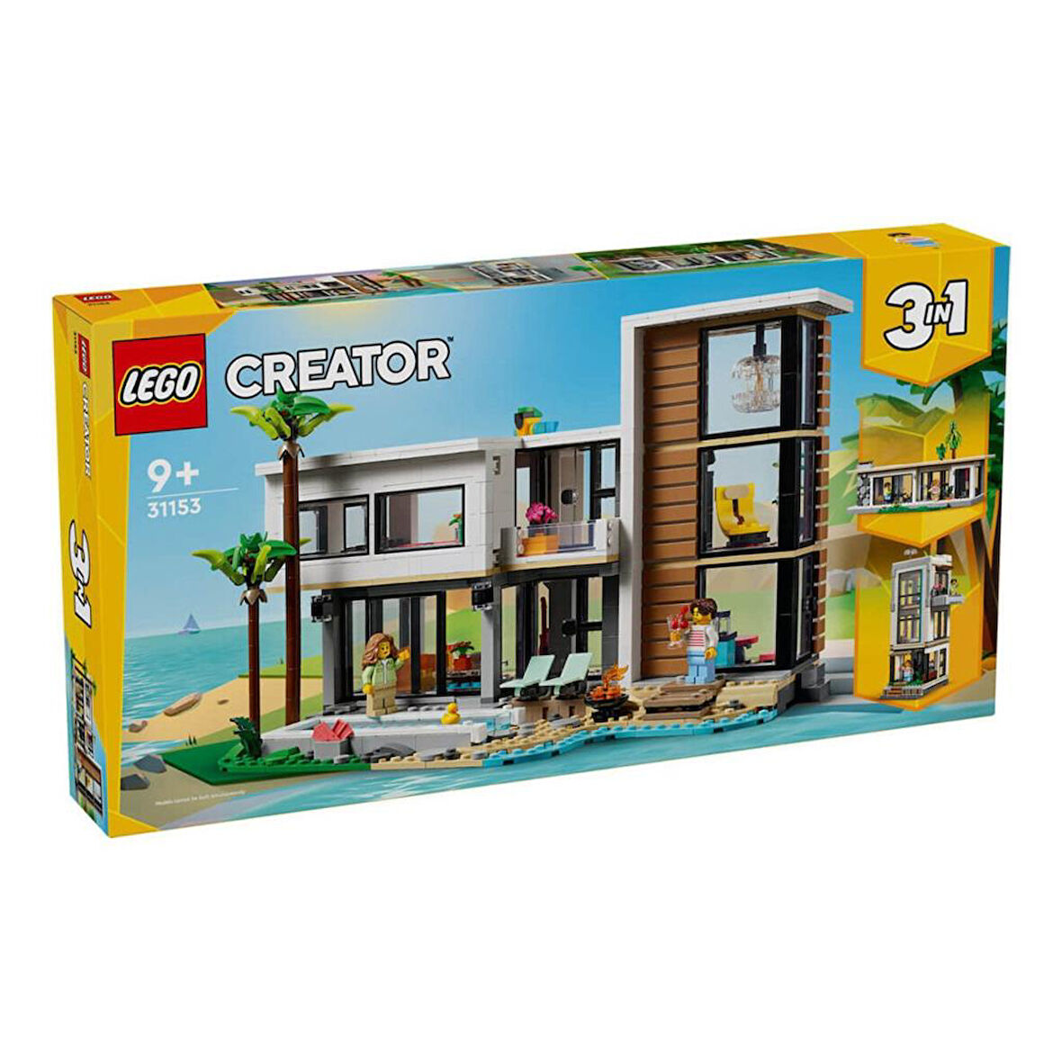 31153 Lego Creator 3ü1 arada Modern Ev 939 parça +9 yaş.Gzpxt