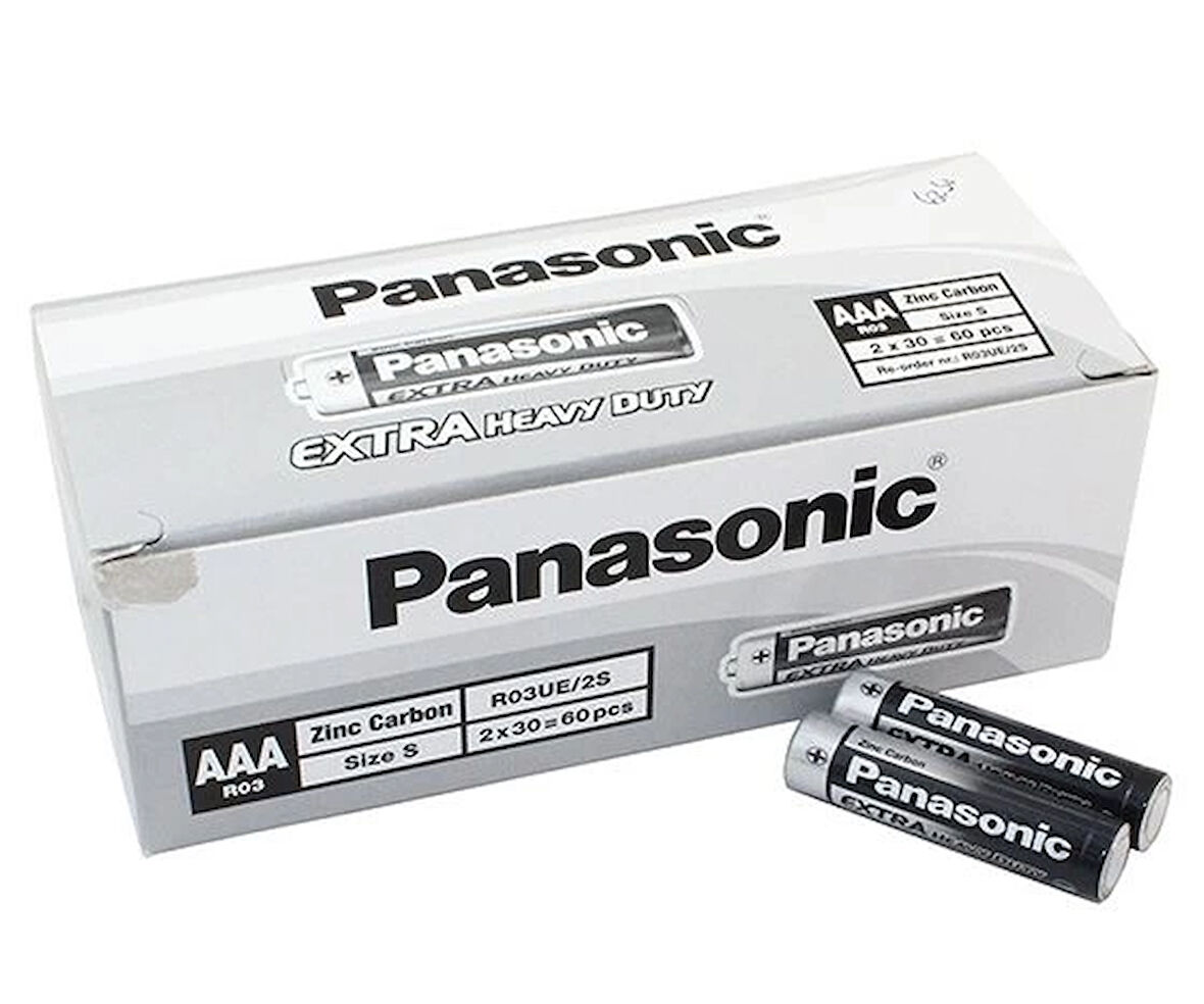 Panasonic Manganez İnce Kalem Aaa Pil 60'lı Paket.Gzpde
