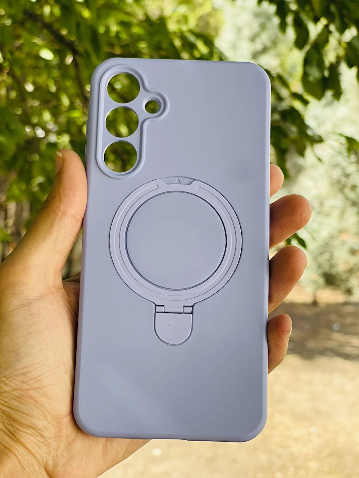 Samsung Galaxy A15 4G Kılıf MgSafe Özellikli Standlı Pastel Renkler Azn-Reggal